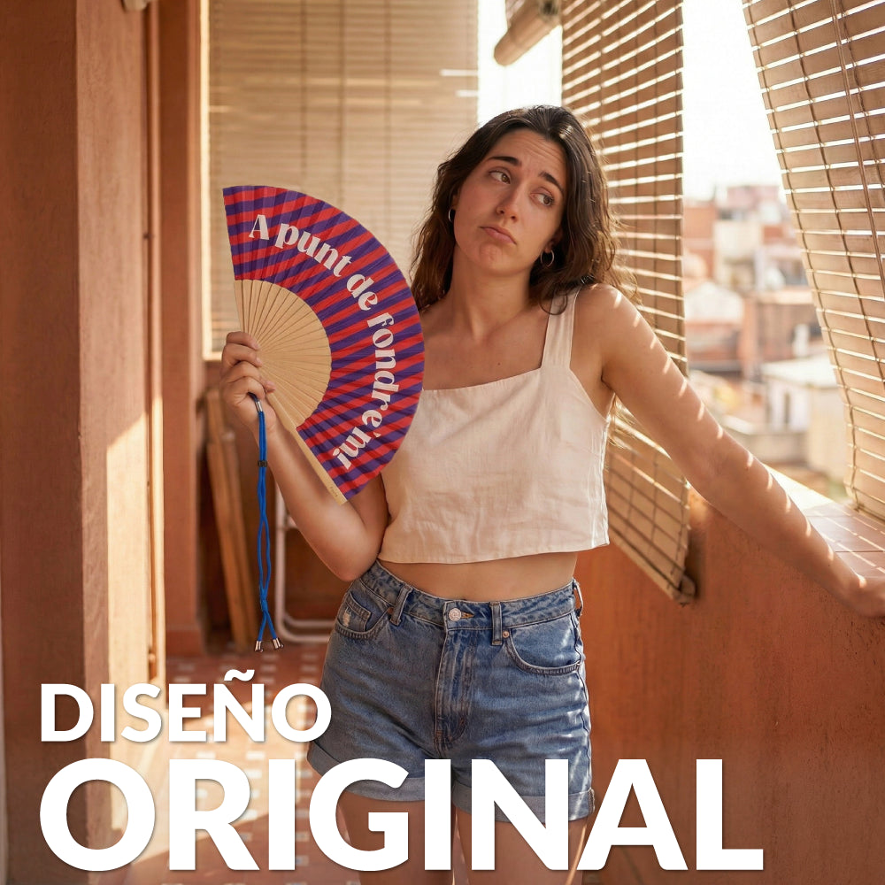 Abanico “A punt de fondre’m”