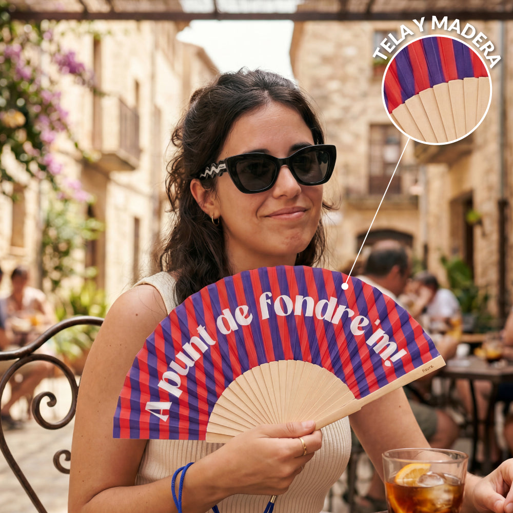 Abanico “A punt de fondre’m”