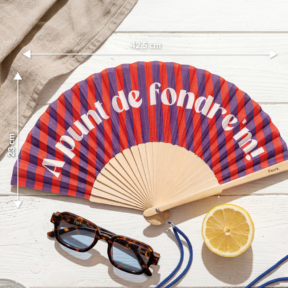 Abanico “A punt de fondre’m”
