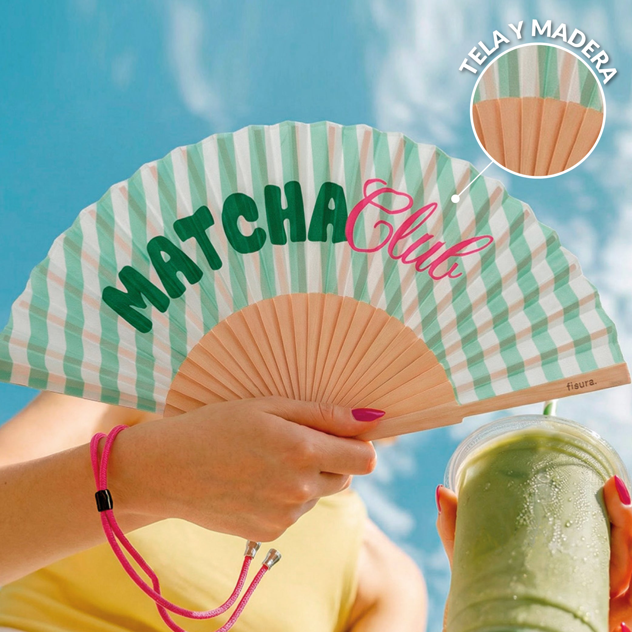 Abanico “Matcha club”