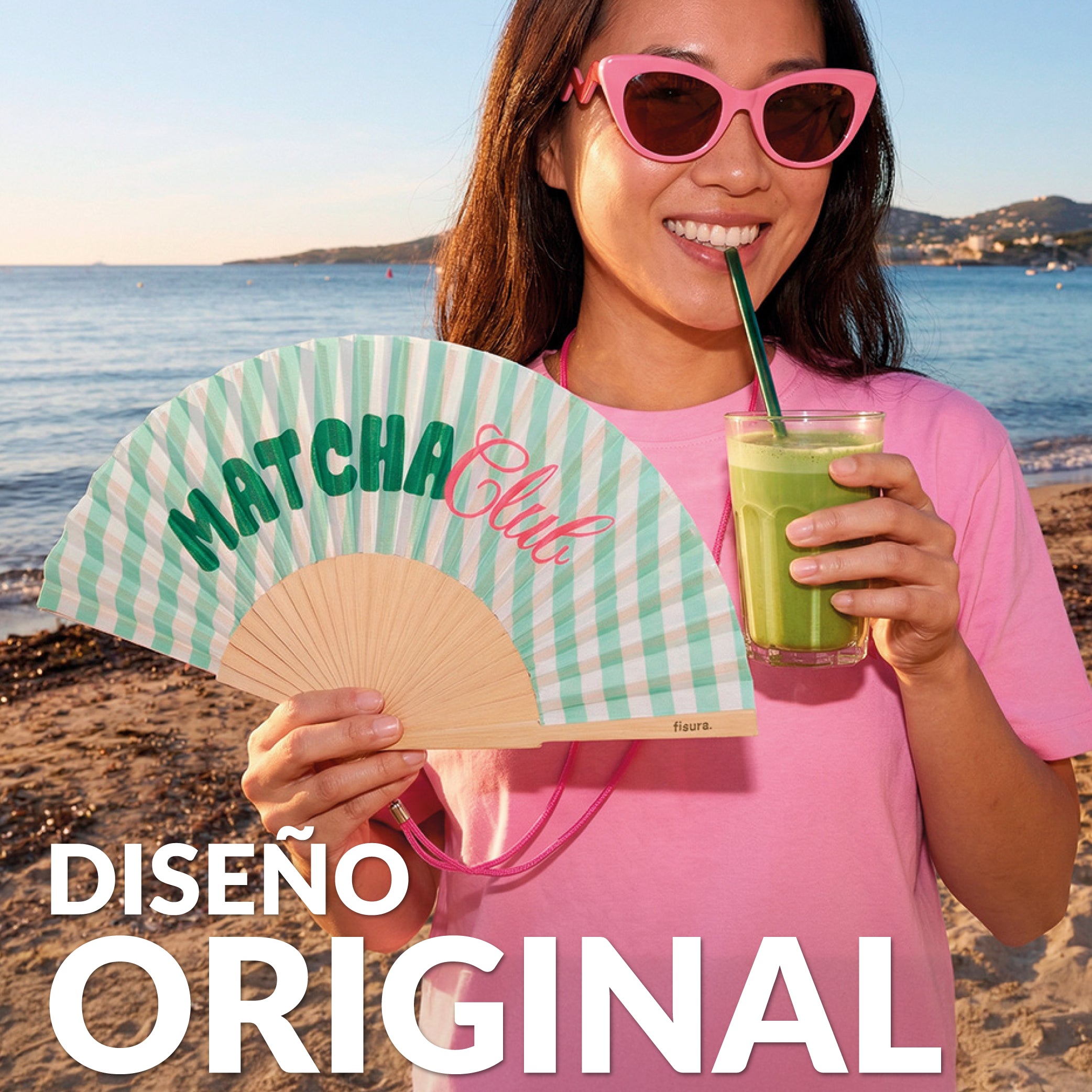 Abanico “Matcha club”