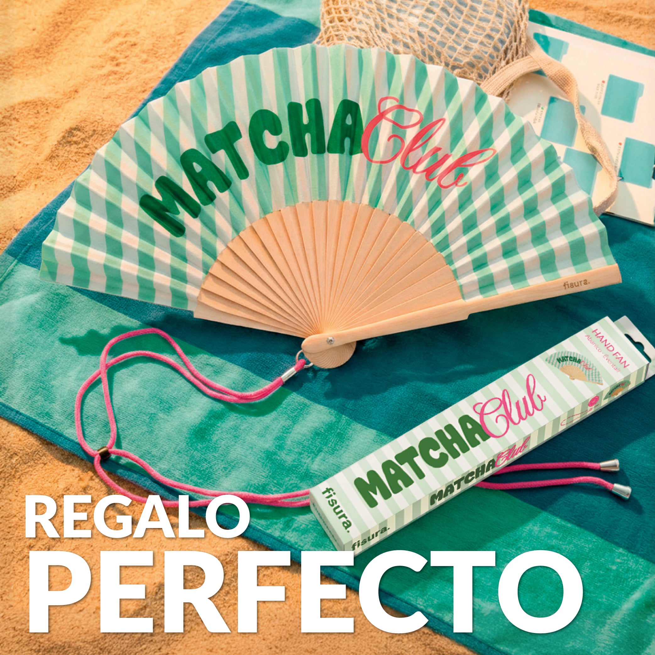 Abanico “Matcha club”
