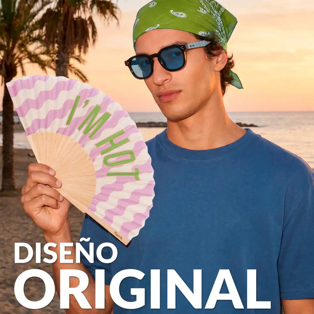 Abanico “I’m hot” ondas