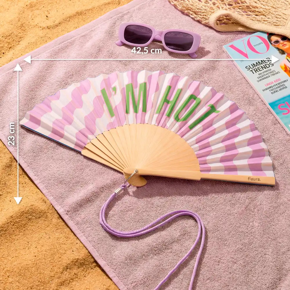 Abanico “I’m hot” ondas