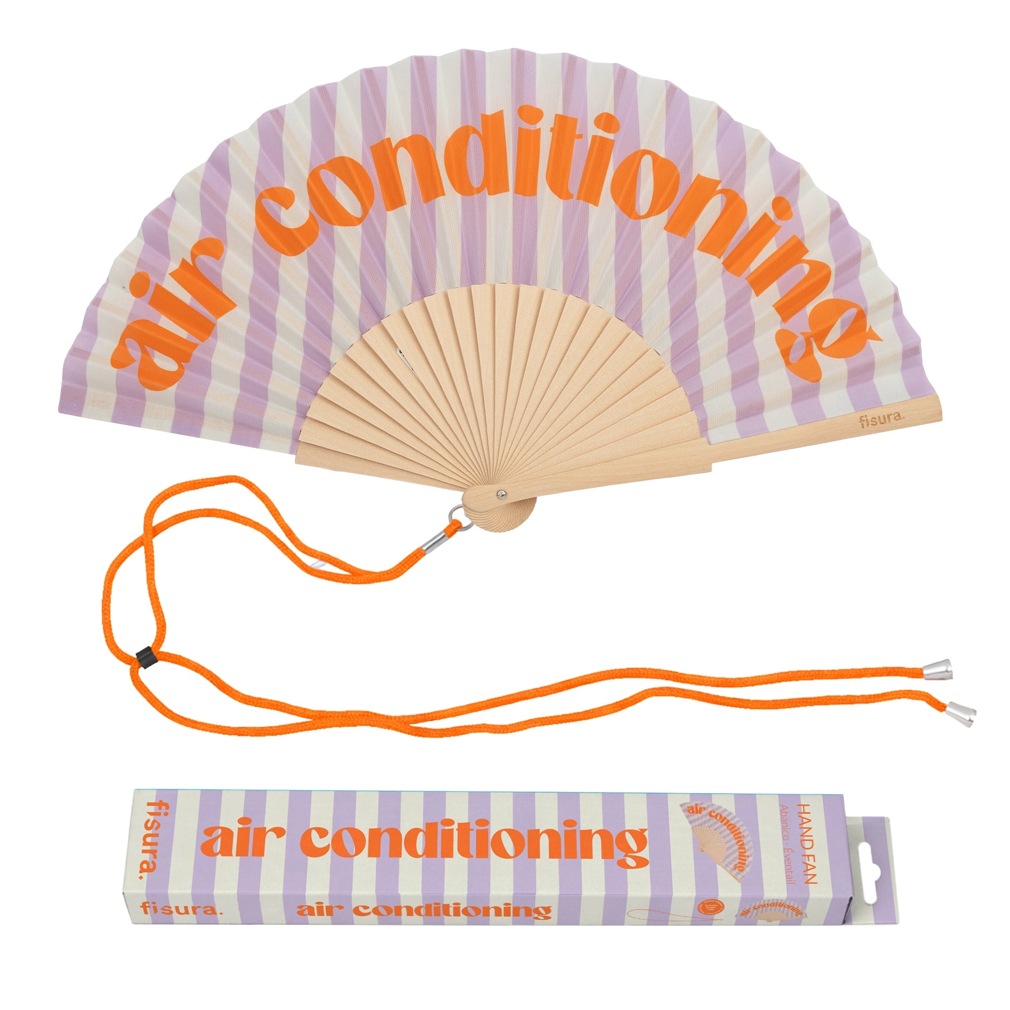 Abanico “Air conditioning” lila