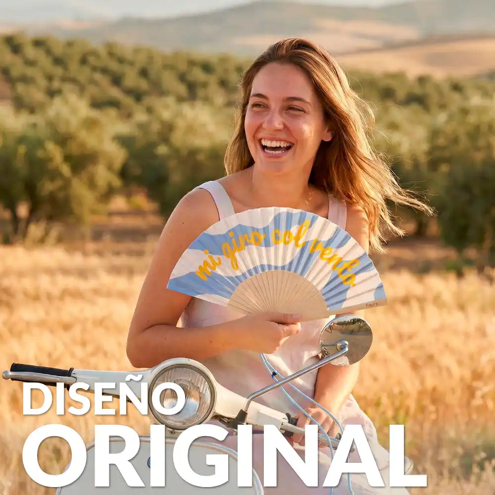 Abanico "Mi giro col vento"