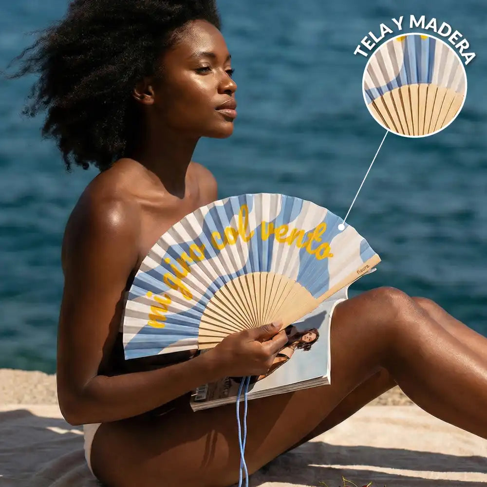 Abanico "Mi giro col vento"