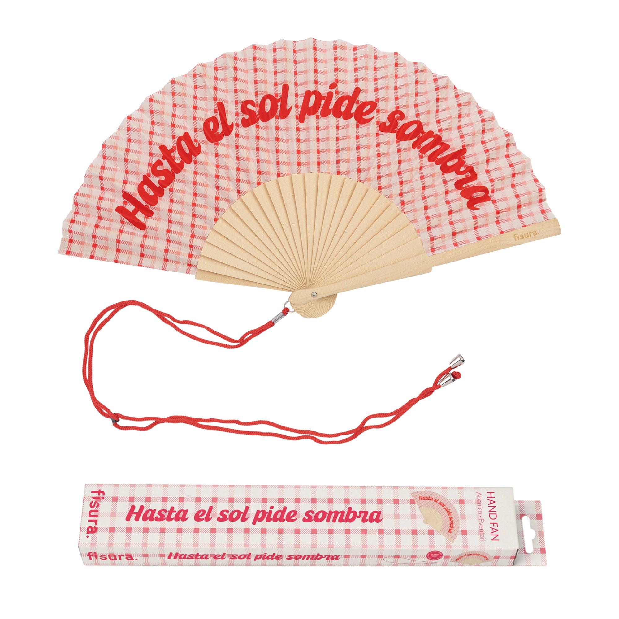 Abanico “Hasta el sol pide sombra”