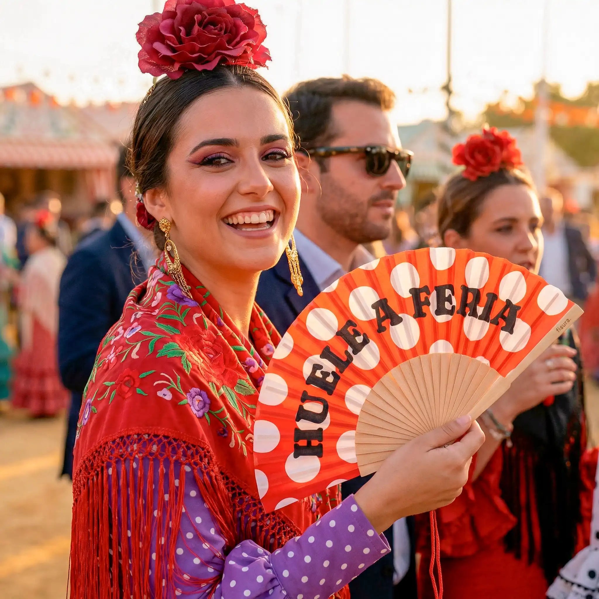Abanico "Huele a feria"