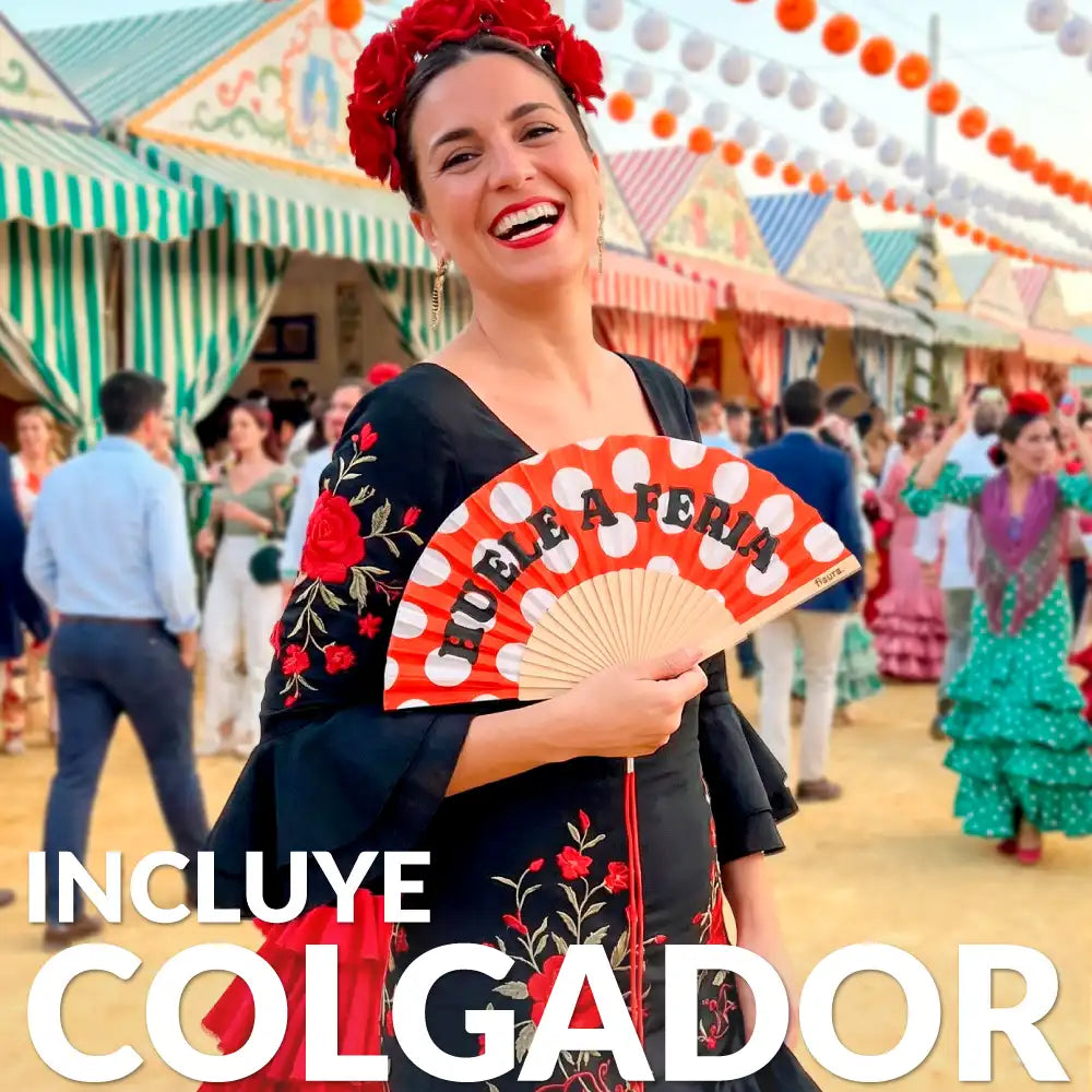 Abanico "Huele a feria"