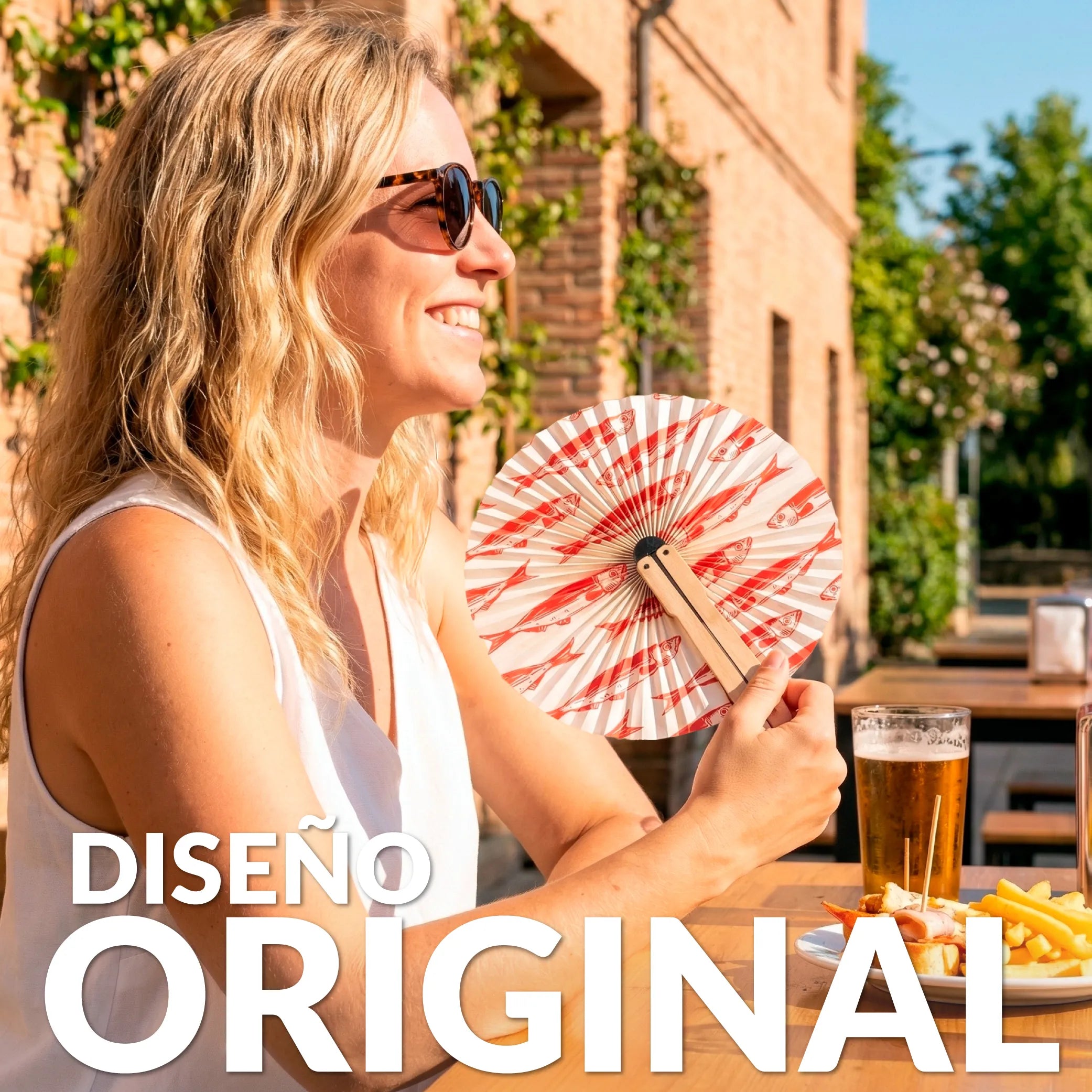 Handfächer Pai Pai „Sardinas“