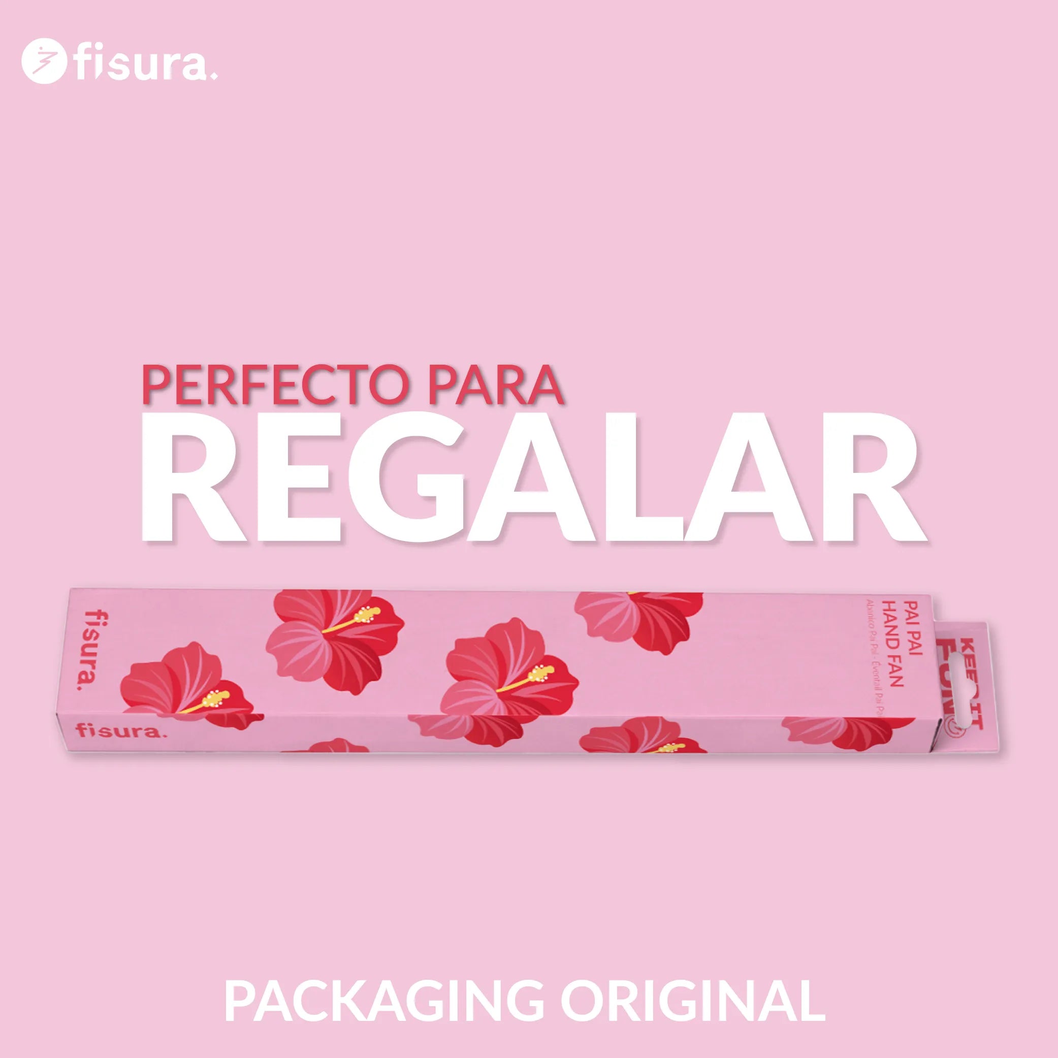 Handfächer Pai Pai „Flor hawaina“