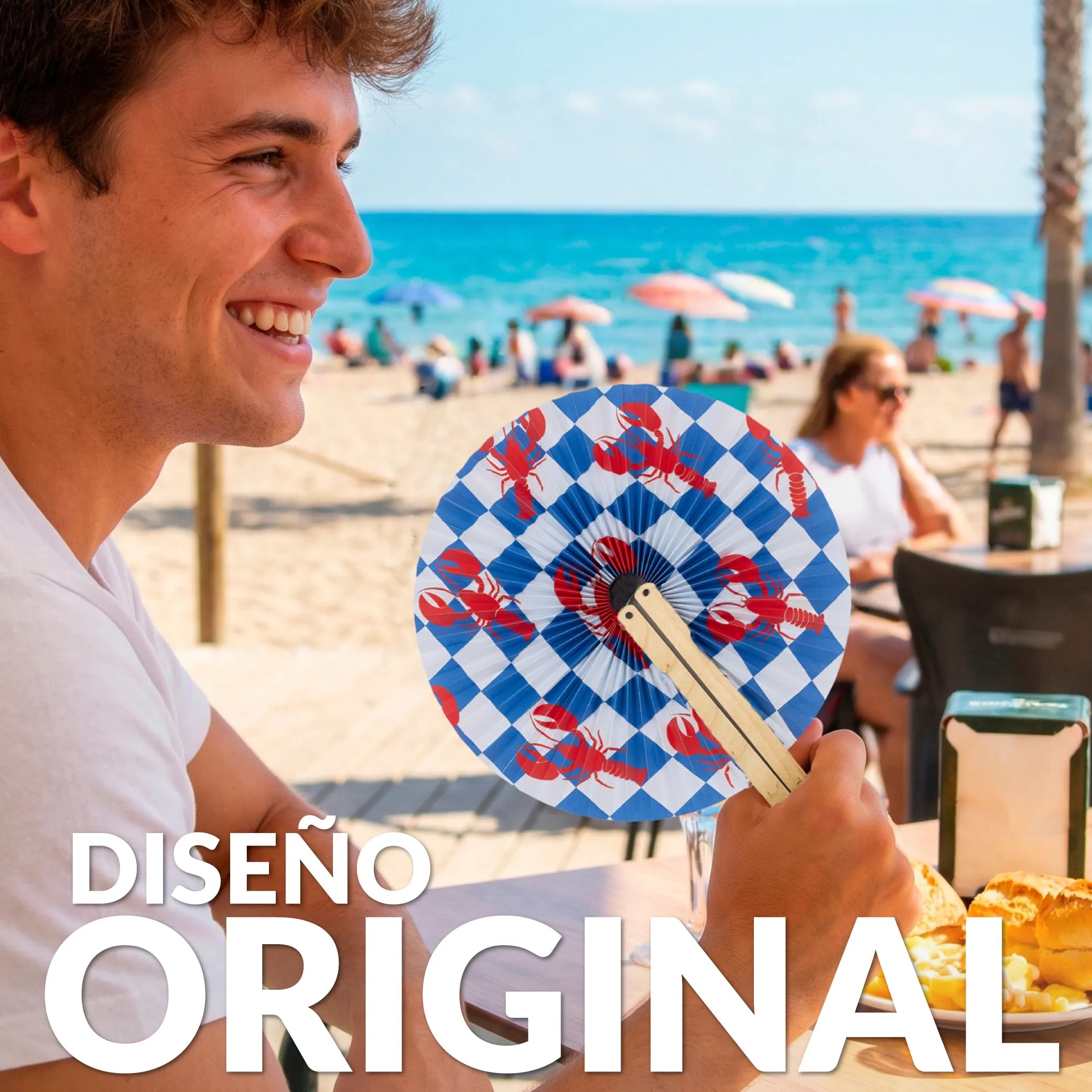 Handfächer Pai Pai Langusten „Langostas“