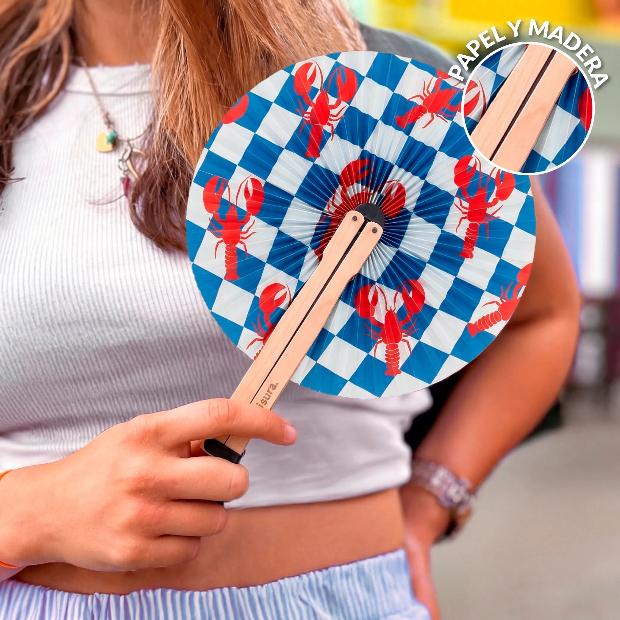 Handfächer Pai Pai Langusten „Langostas“