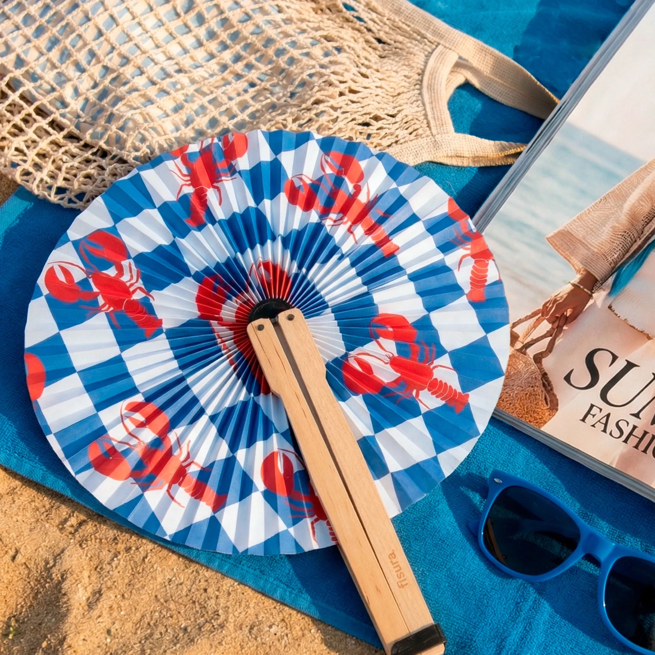 Handfächer Pai Pai Langusten „Langostas“