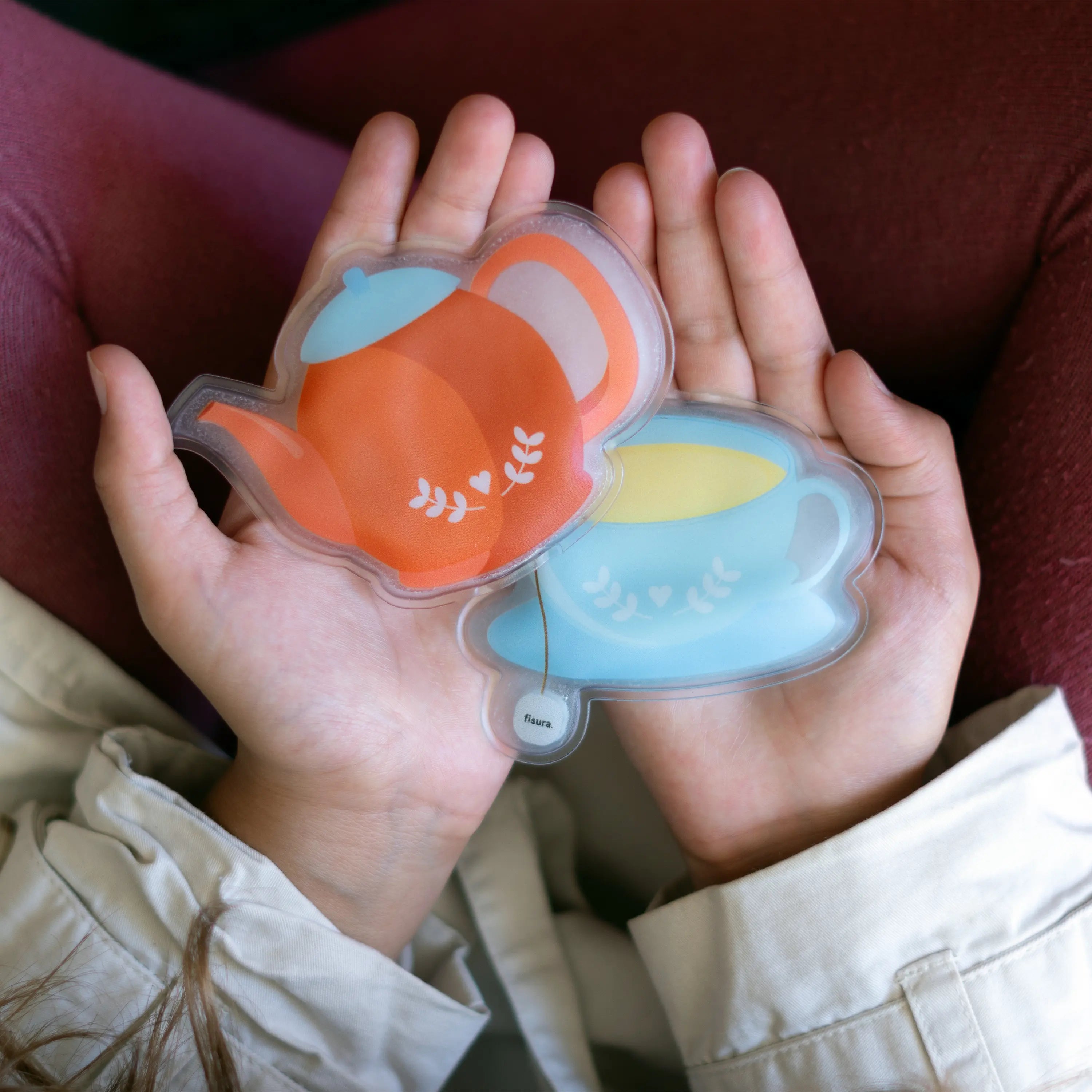 Pack de 2 calentadores de manos “Tetera y taza”