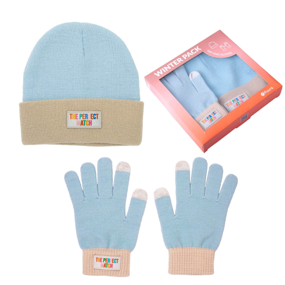 Pack de gorro y guantes "The perfect match"