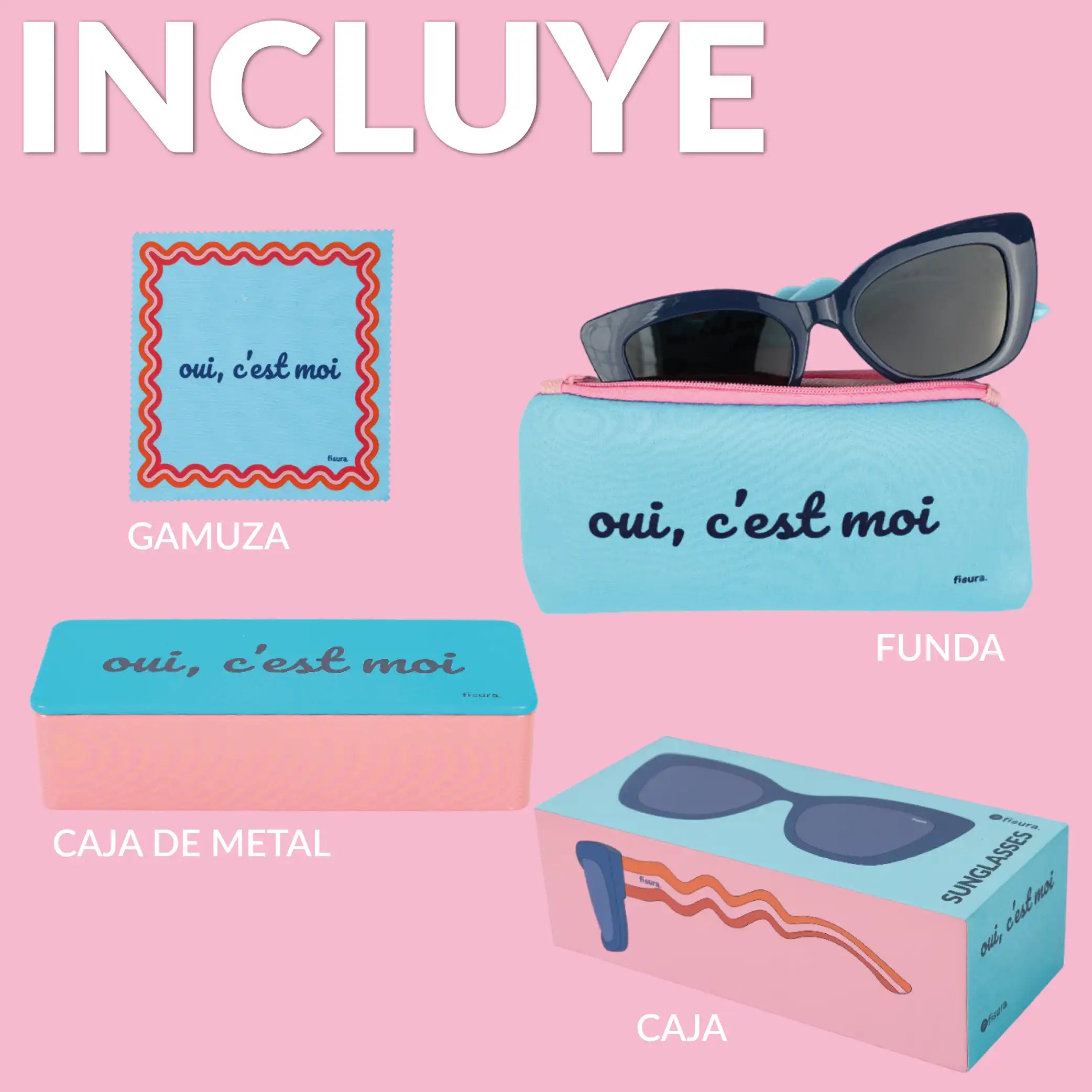 Occhiali da sole onde "Oui, c'est moi"