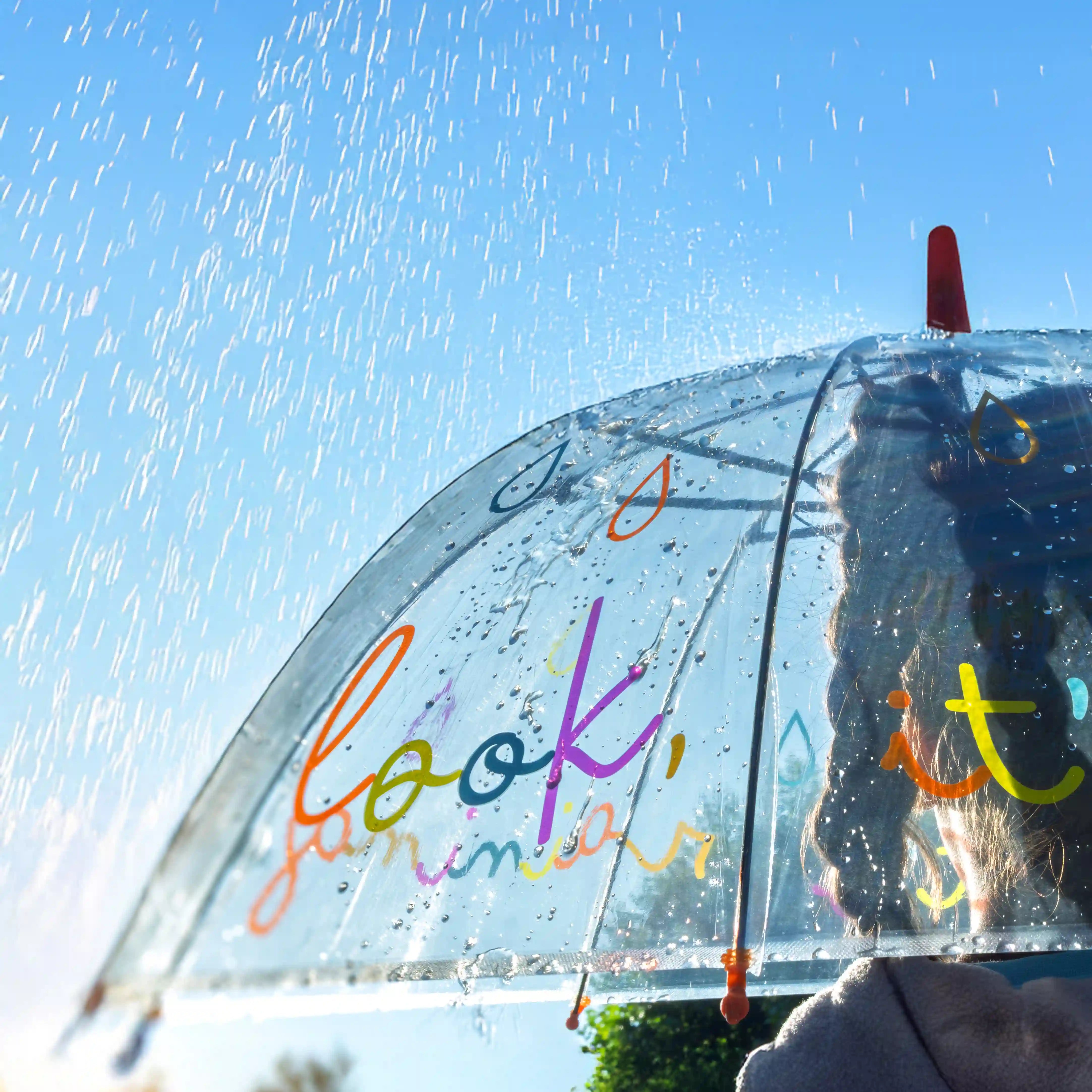 Paraguas infantil “look, it’s raining”
