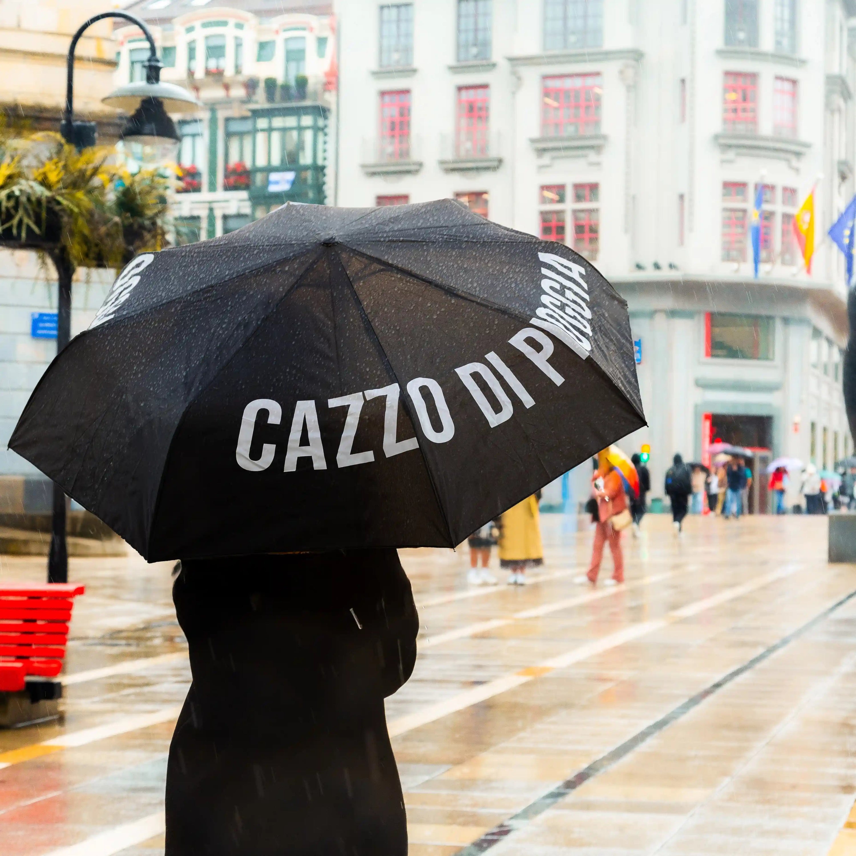 Paraguas plegable “Cazzo di pioggia”