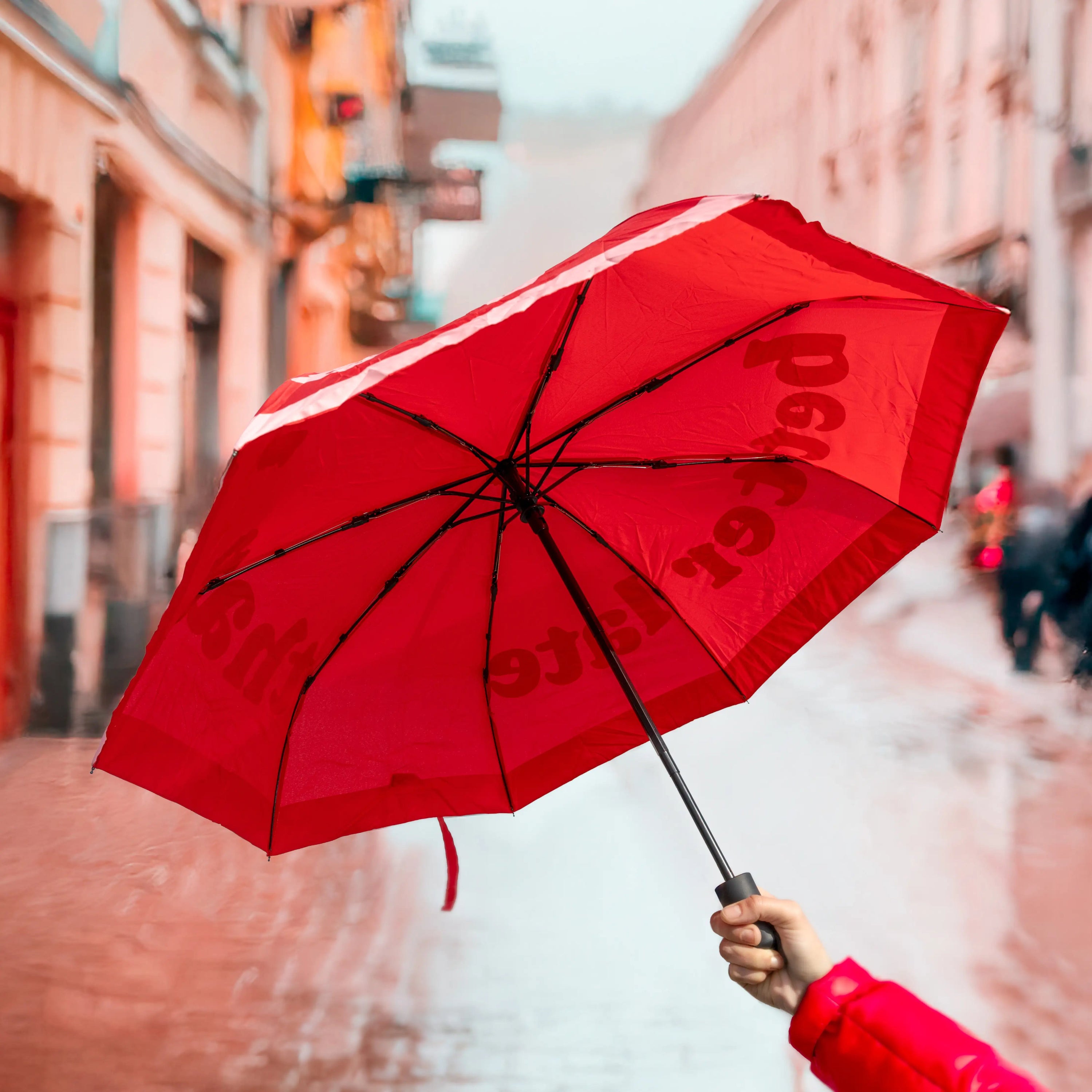 Paraguas plegable “Better late than ugly”