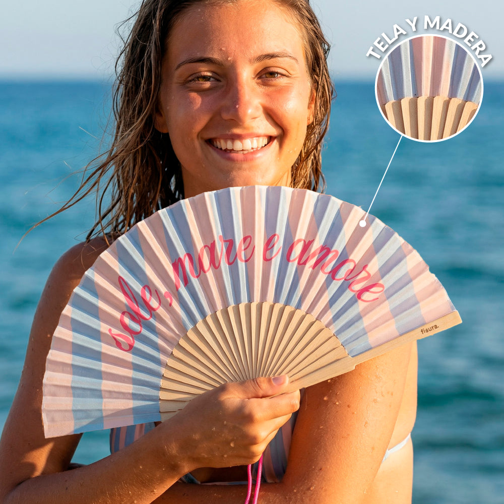 Abanico "Sole, mare e amore"