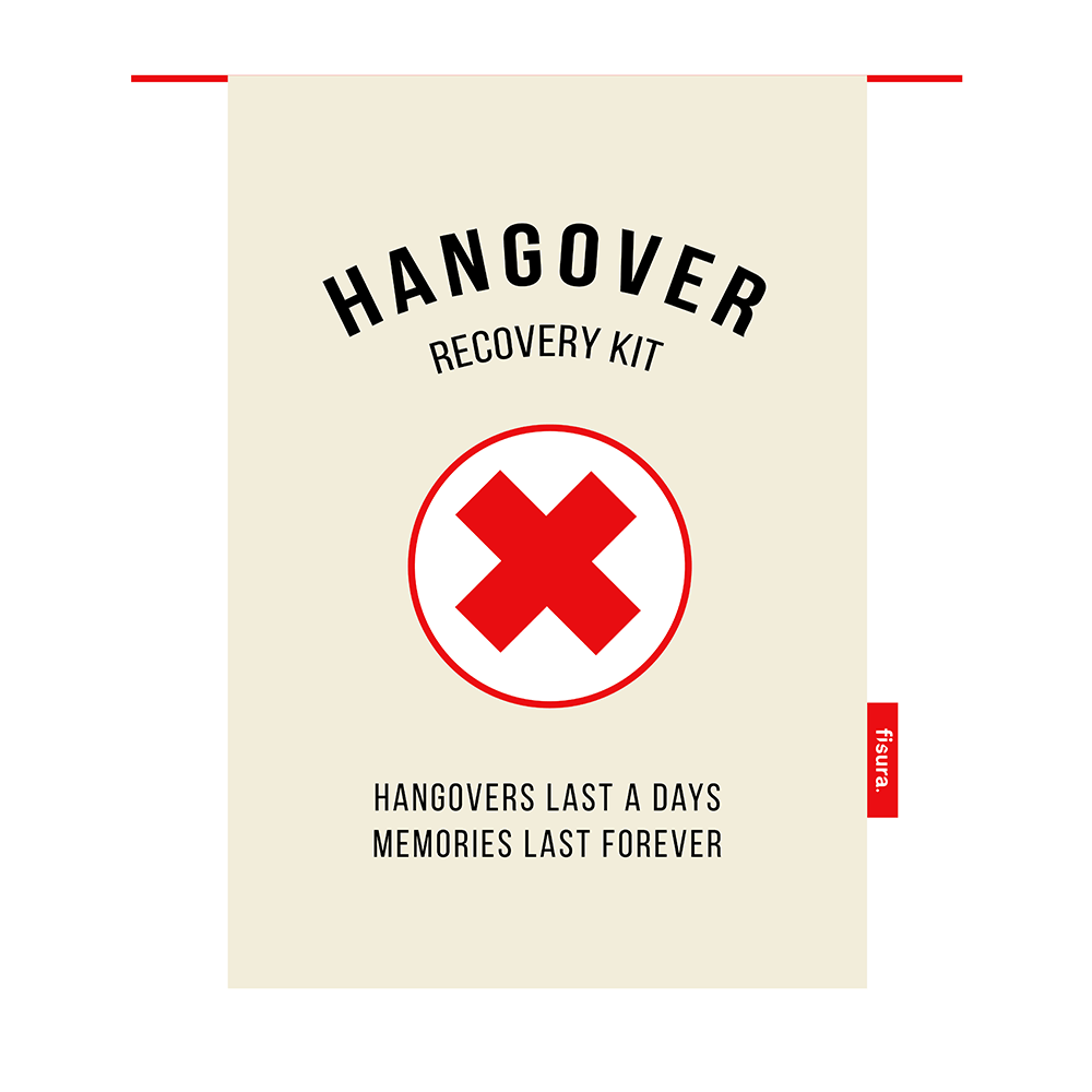 Kit de resaca en inglés "Hangover kit"