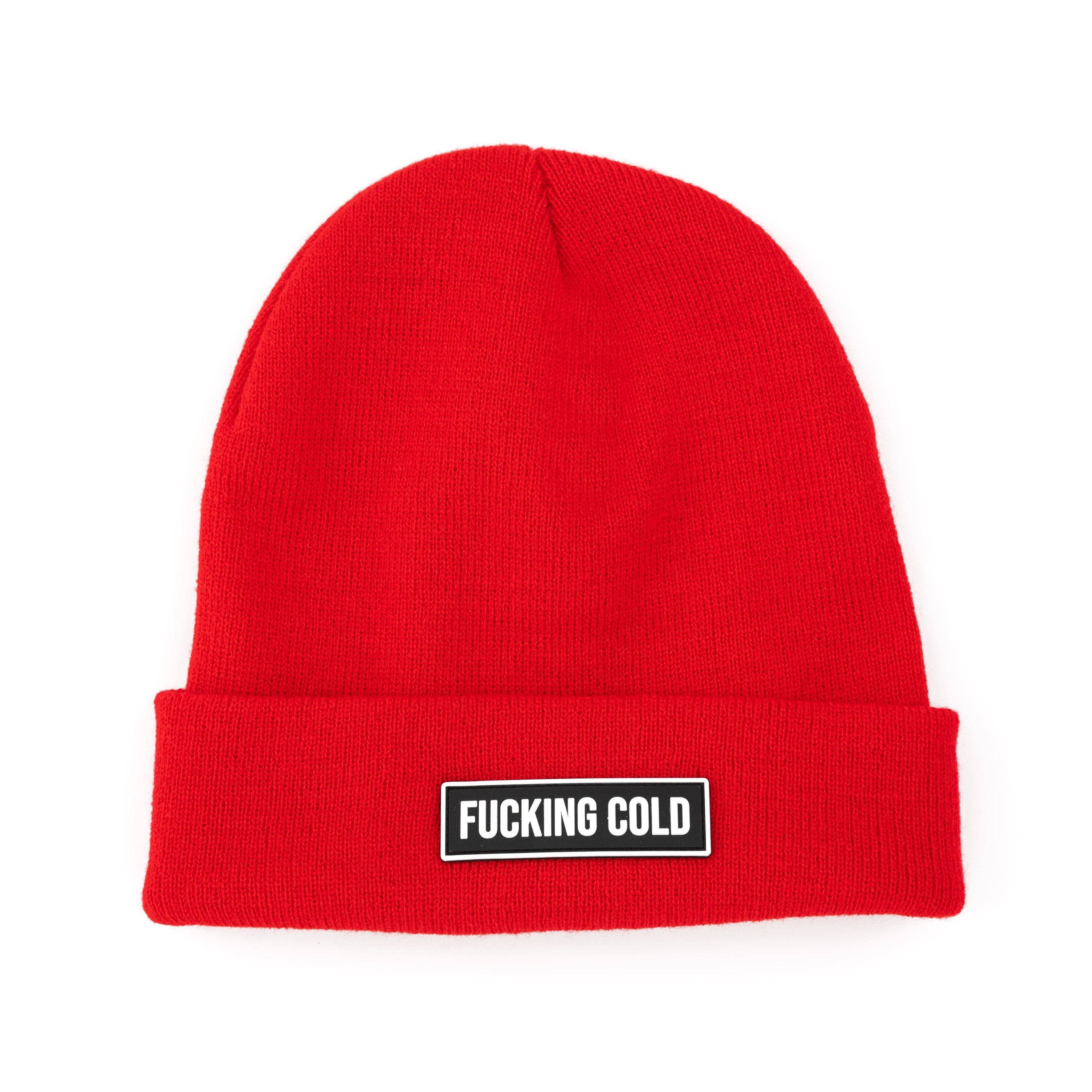 Gorro "Fucking cold" rojo