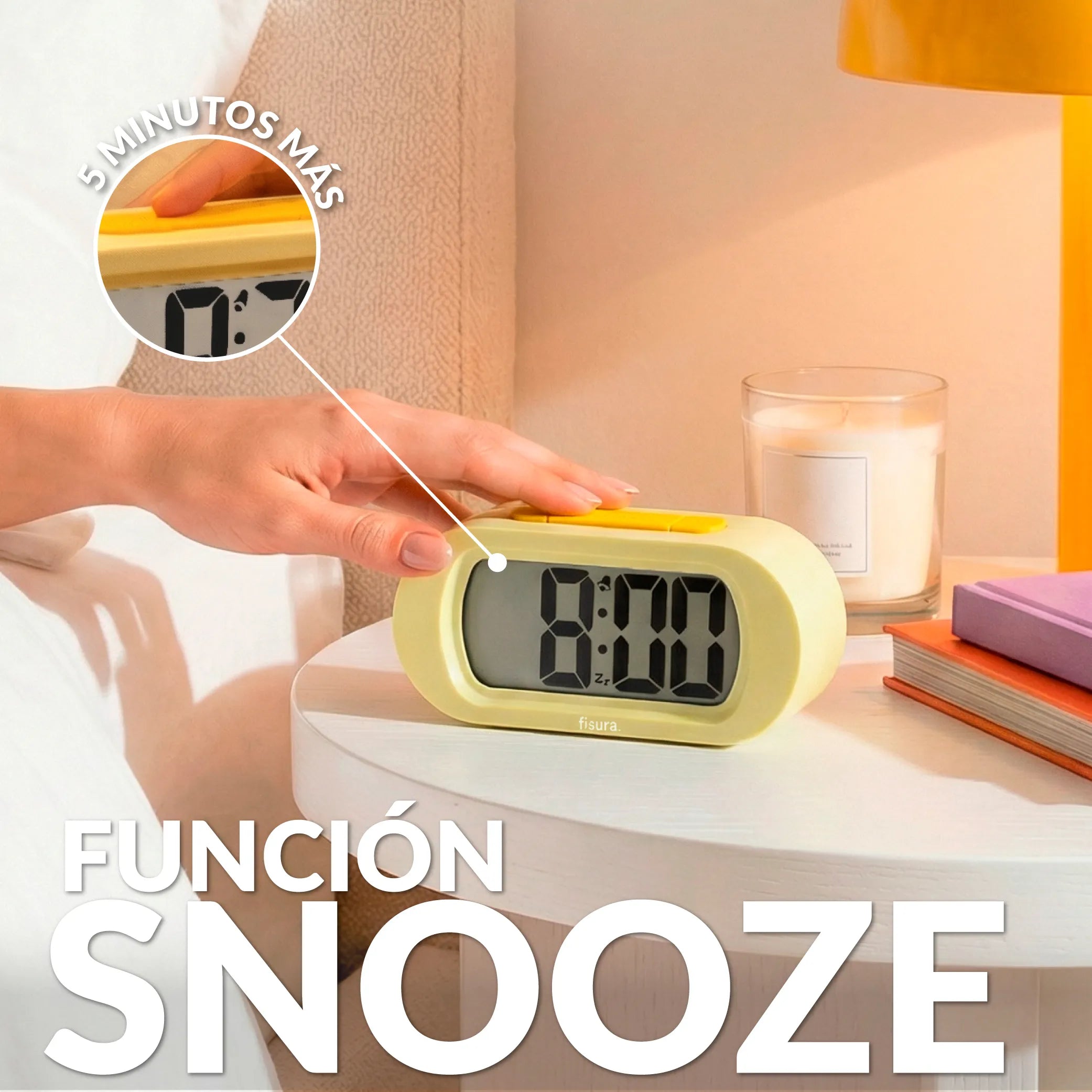 Reloj gummy amarillo