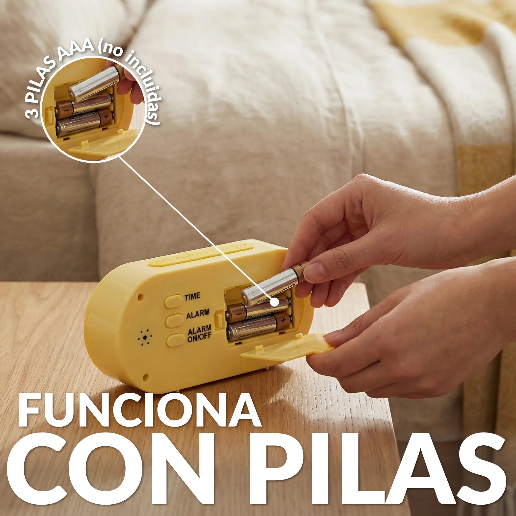 Reloj gummy amarillo