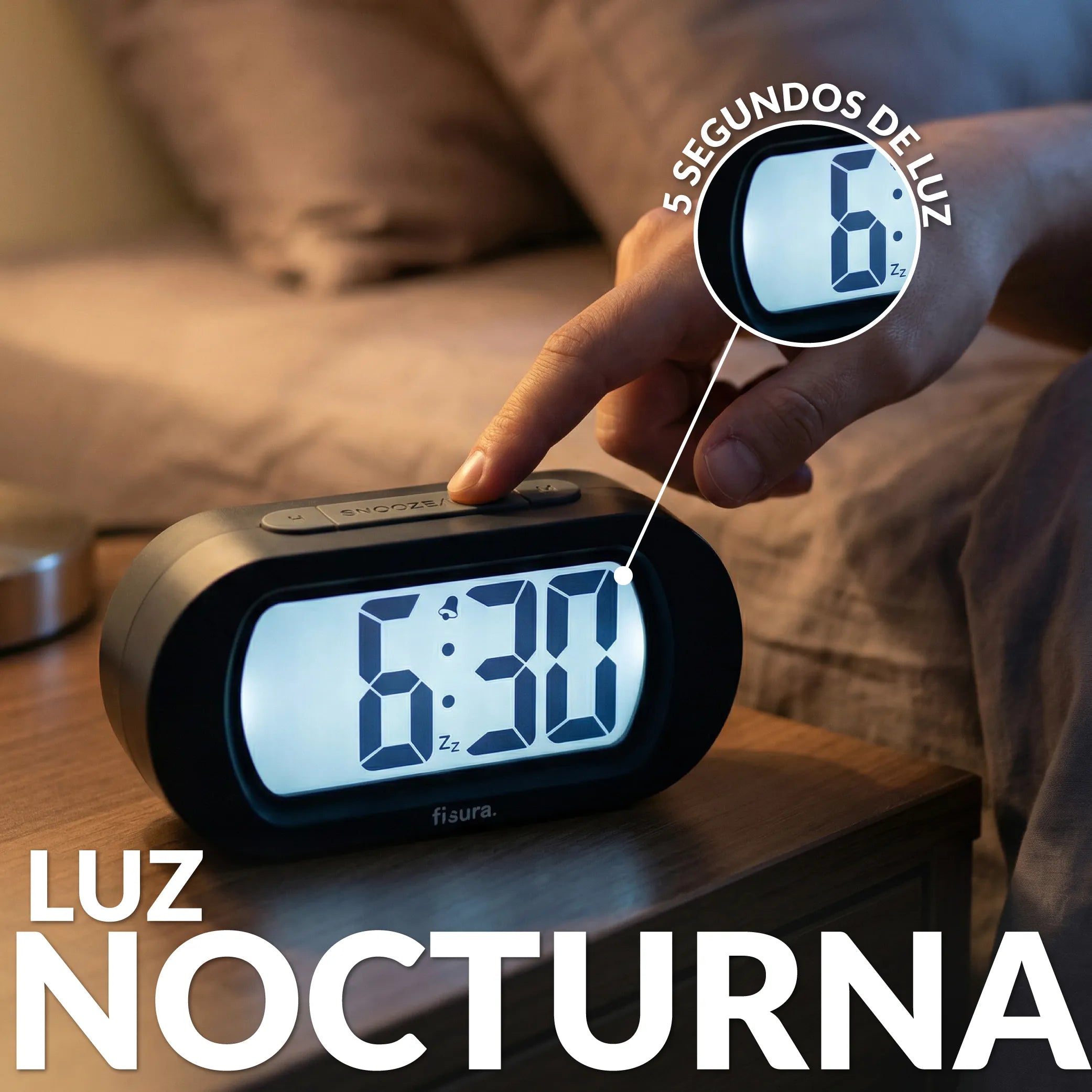 Reloj gummy negro