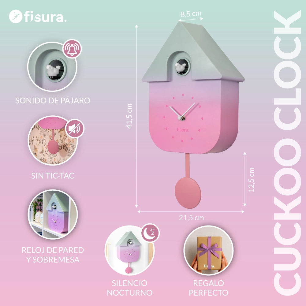Reloj de cuco degradado