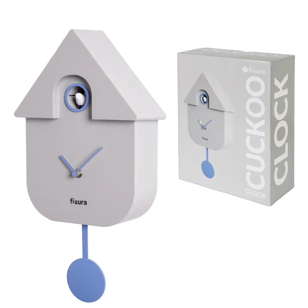 Reloj Cuco Casita Gris