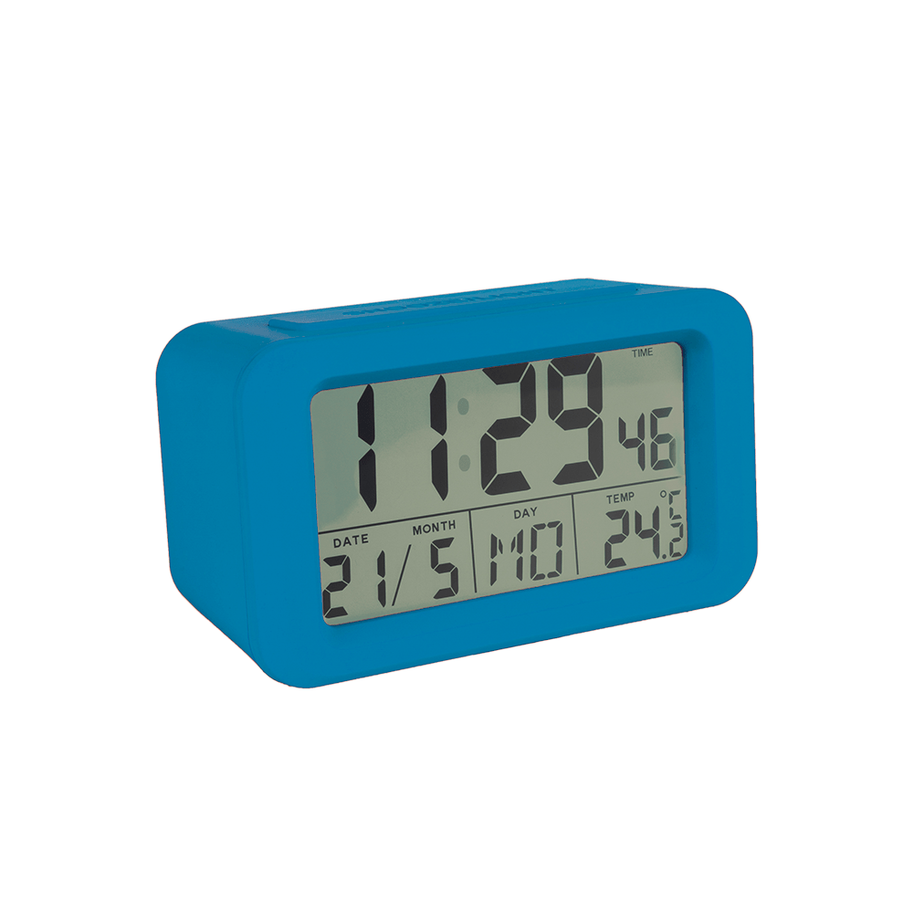 Reloj despertador digital Azul Índigo