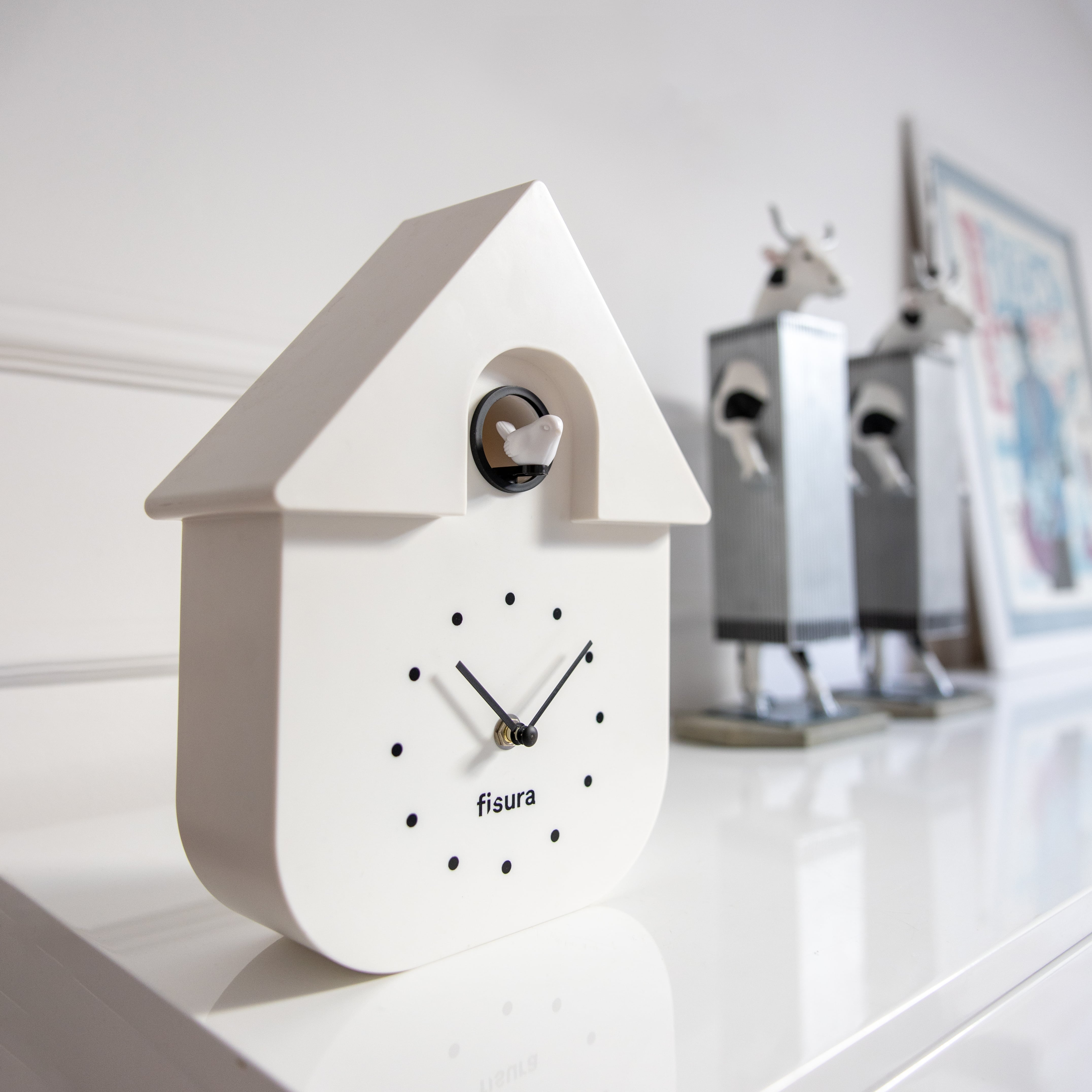 Reloj Cuco casita Blanco con Dial