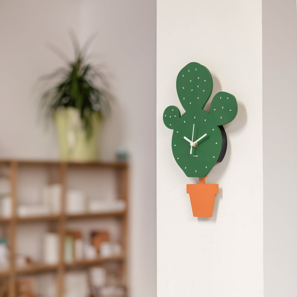 Reloj de pared “cactus”
