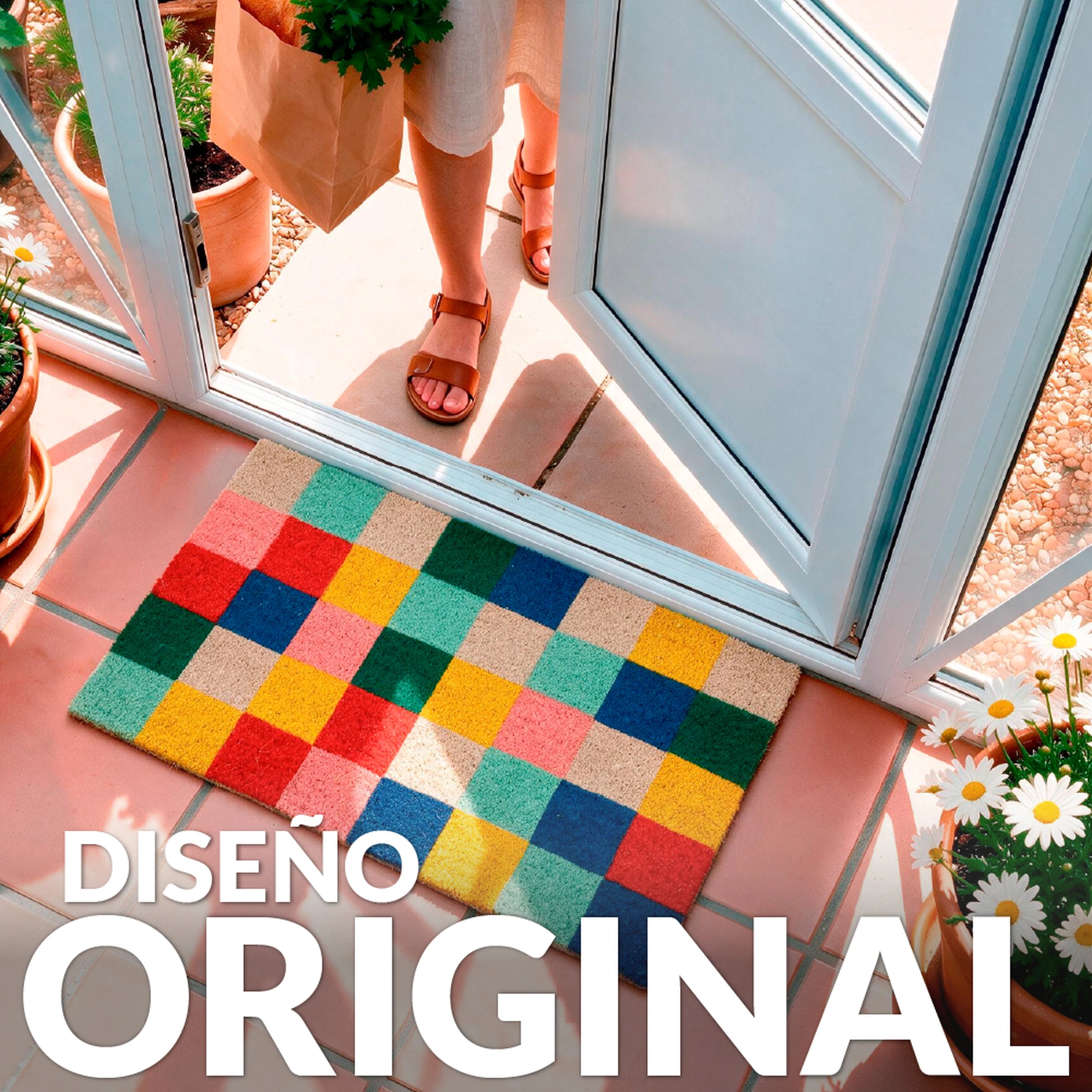 Felpudo  Summer Squares Multicolor