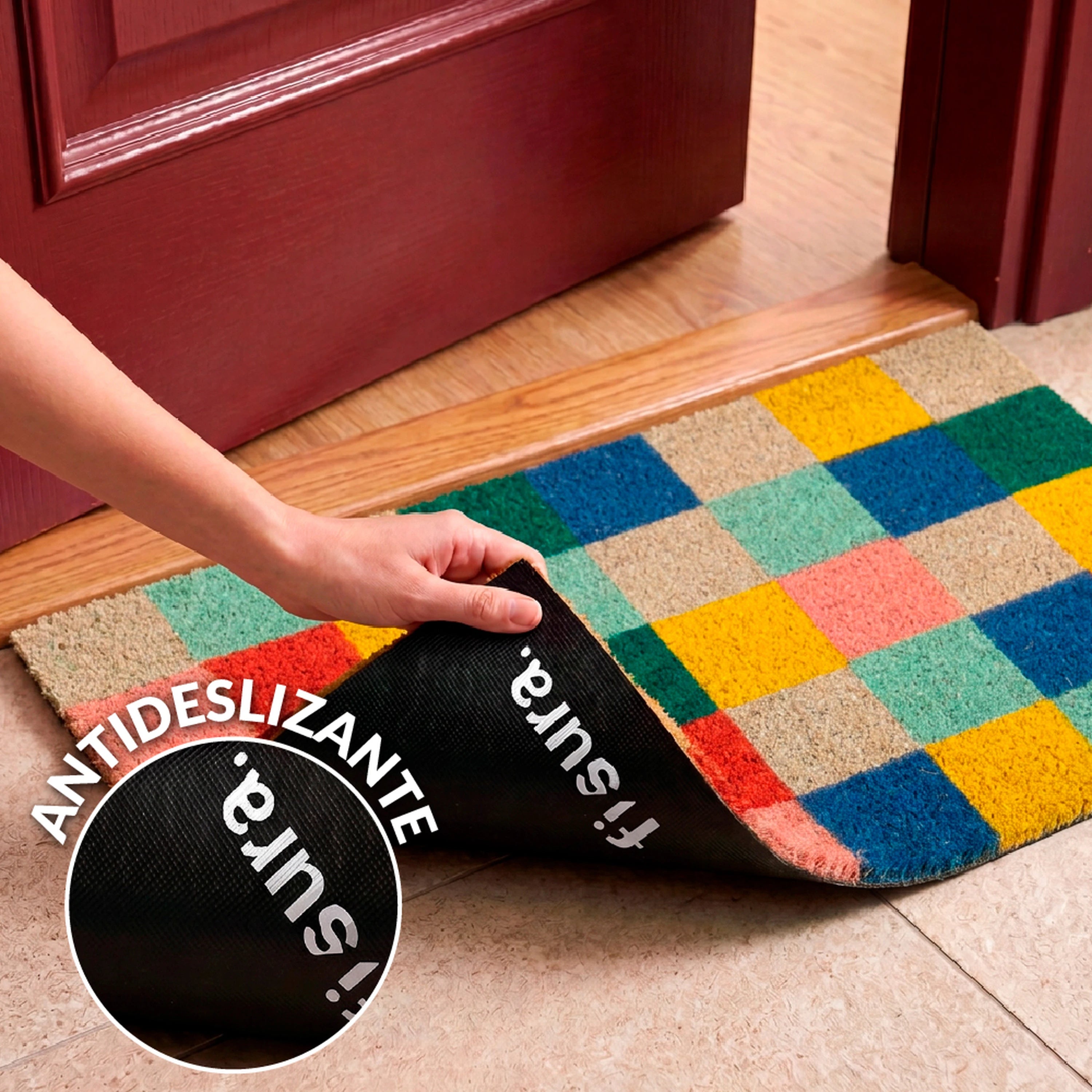 Felpudo  Summer Squares Multicolor