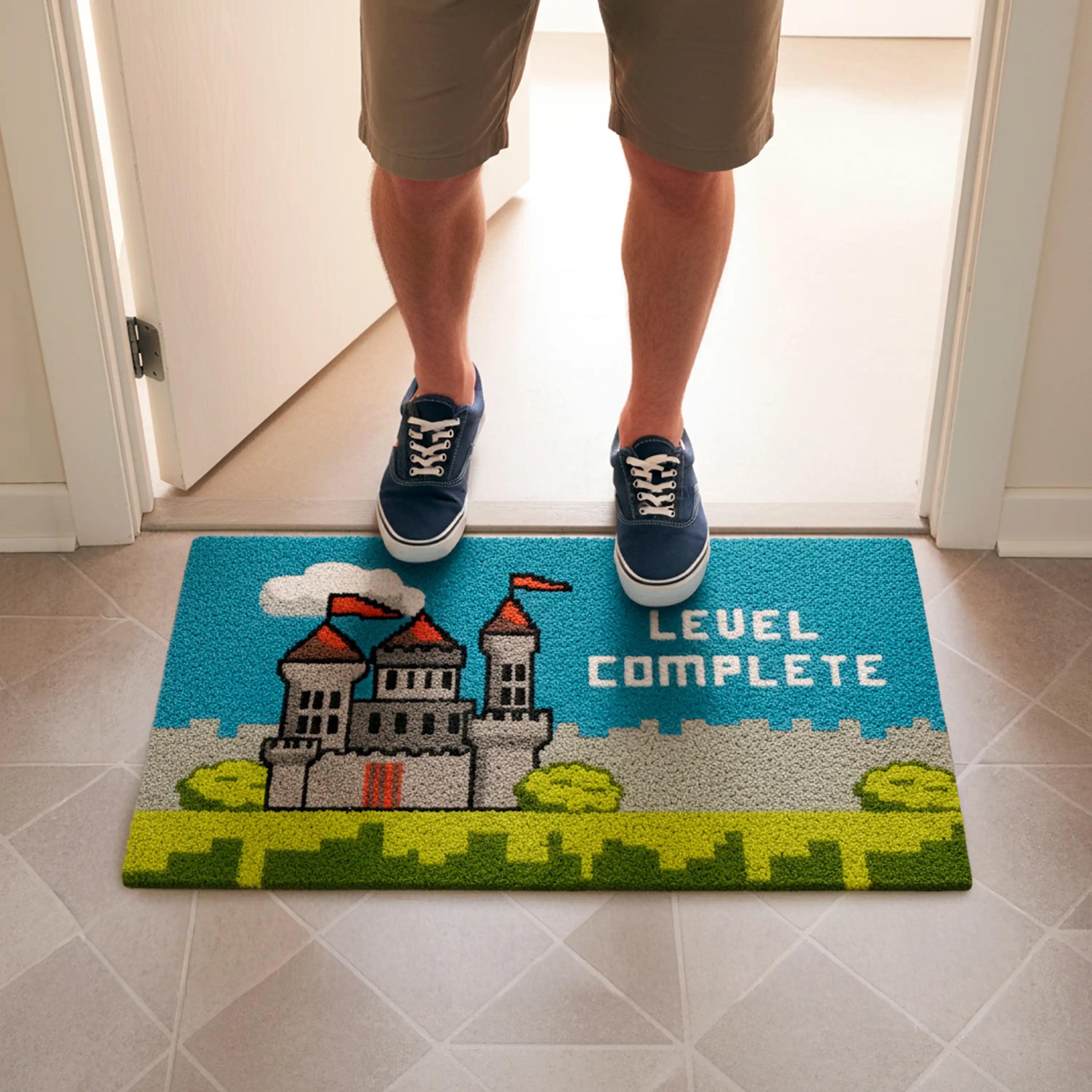 Felpudo "Level complete"