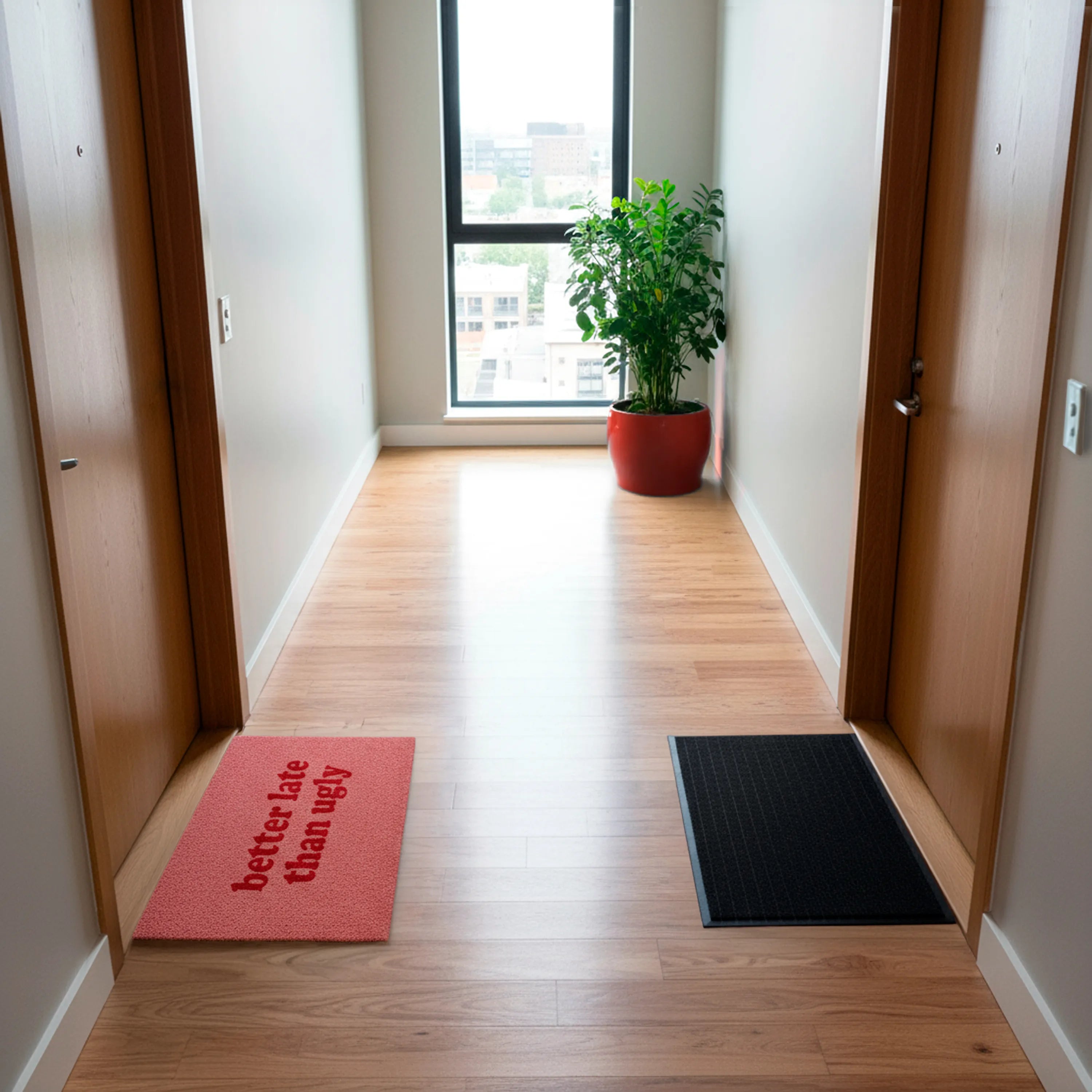 Felpudo “Better late than ugly” 