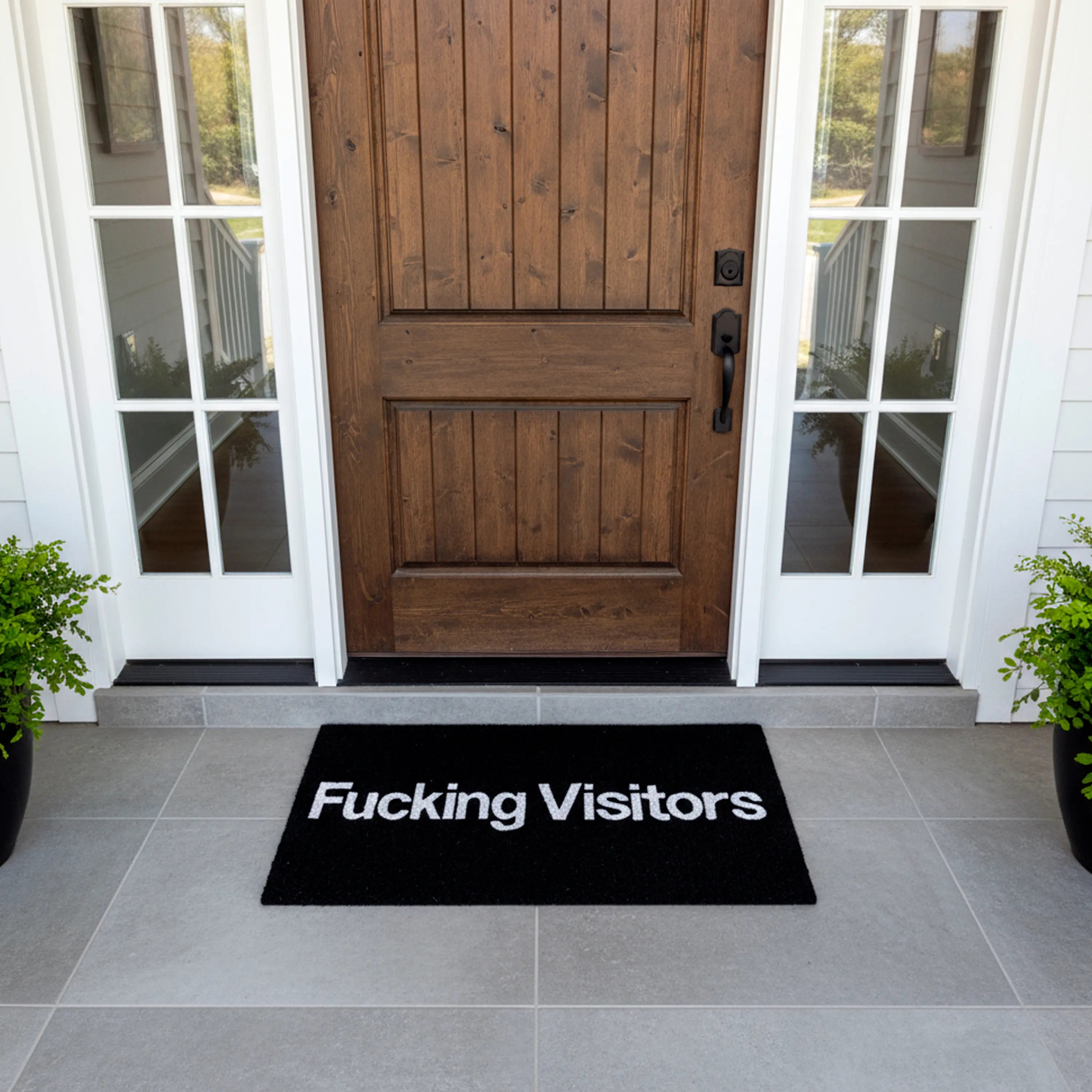 Fußmatte „Fucking visitors“