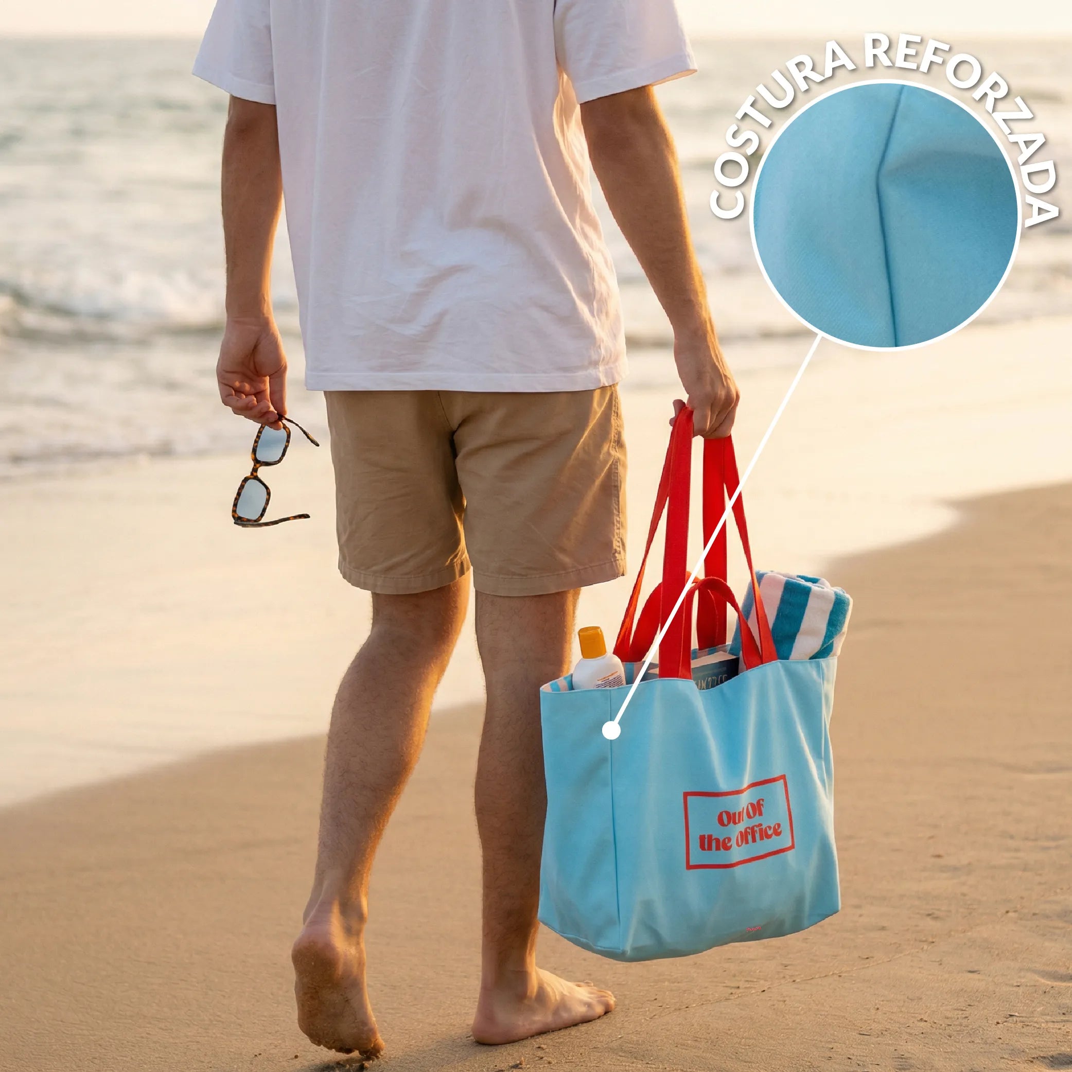 Sac de plage “Out of the office”