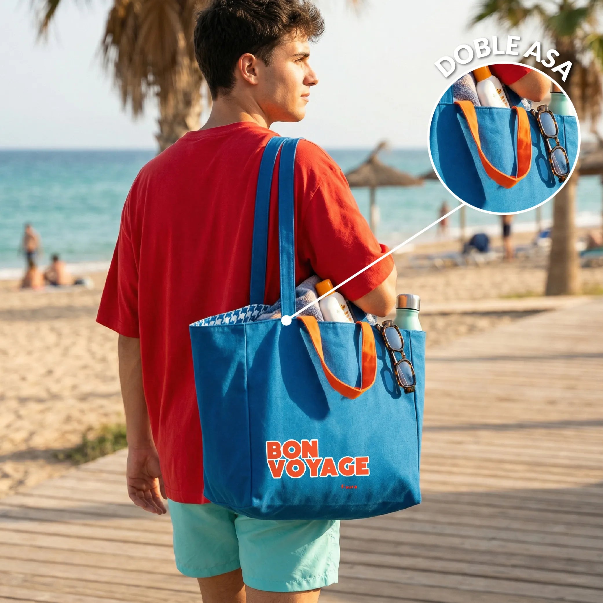 Sac de plage “Bon voyage”