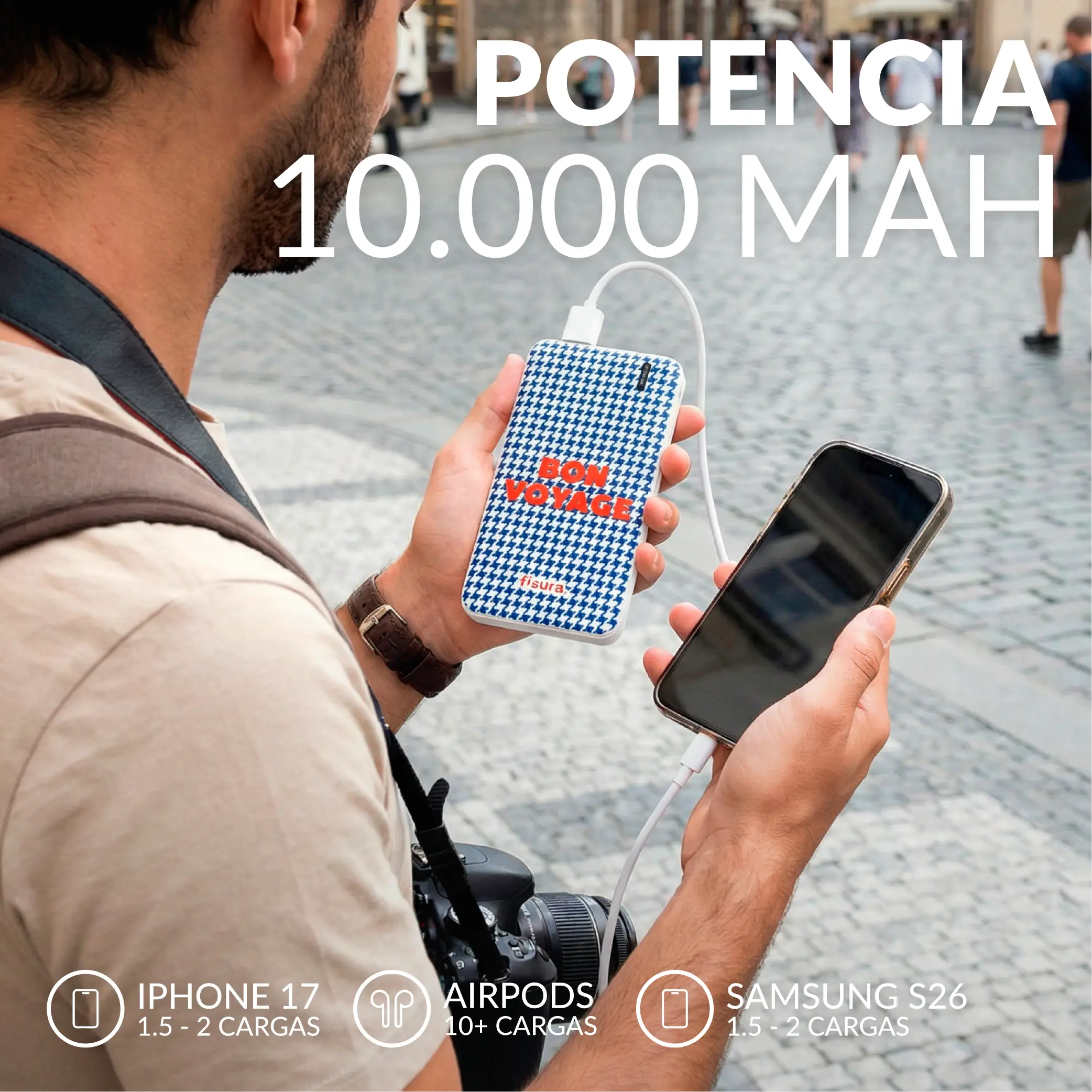 Batería portátil "Bon voyage"