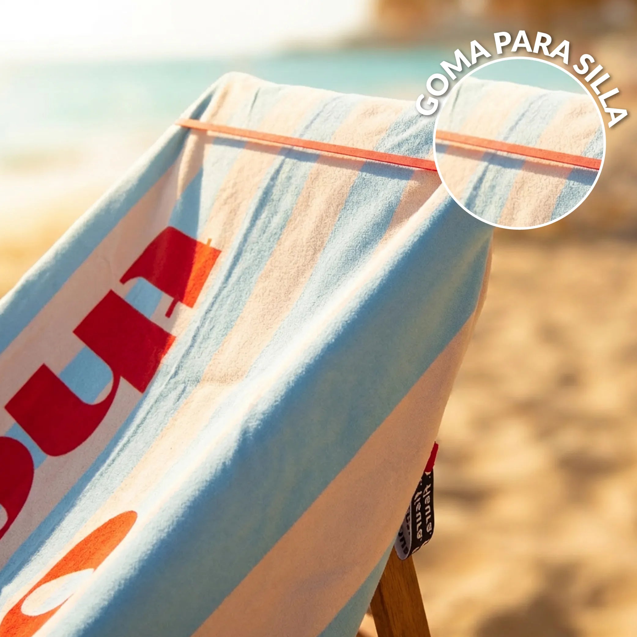 Toalla playa "Out of the office"