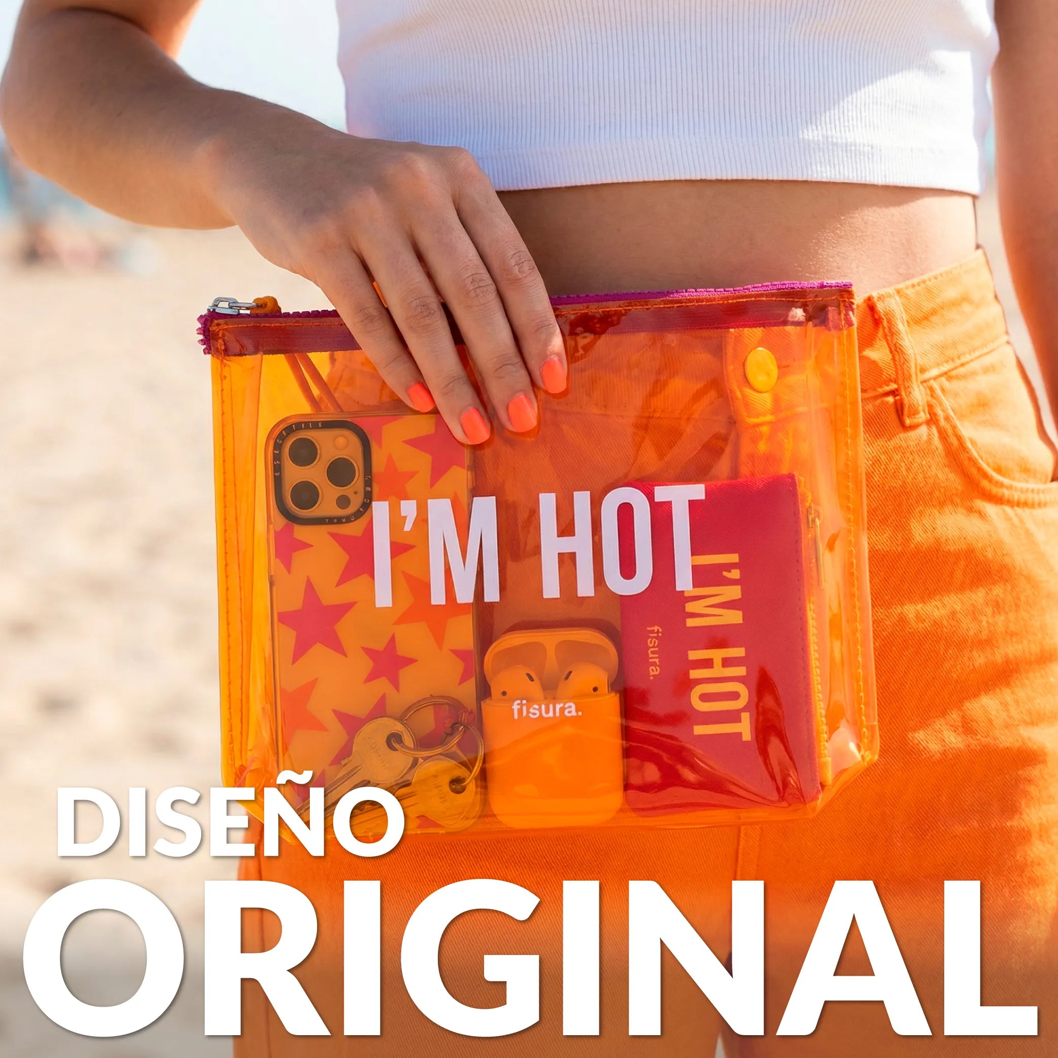 Trousse de toilette triple “I’m hot”