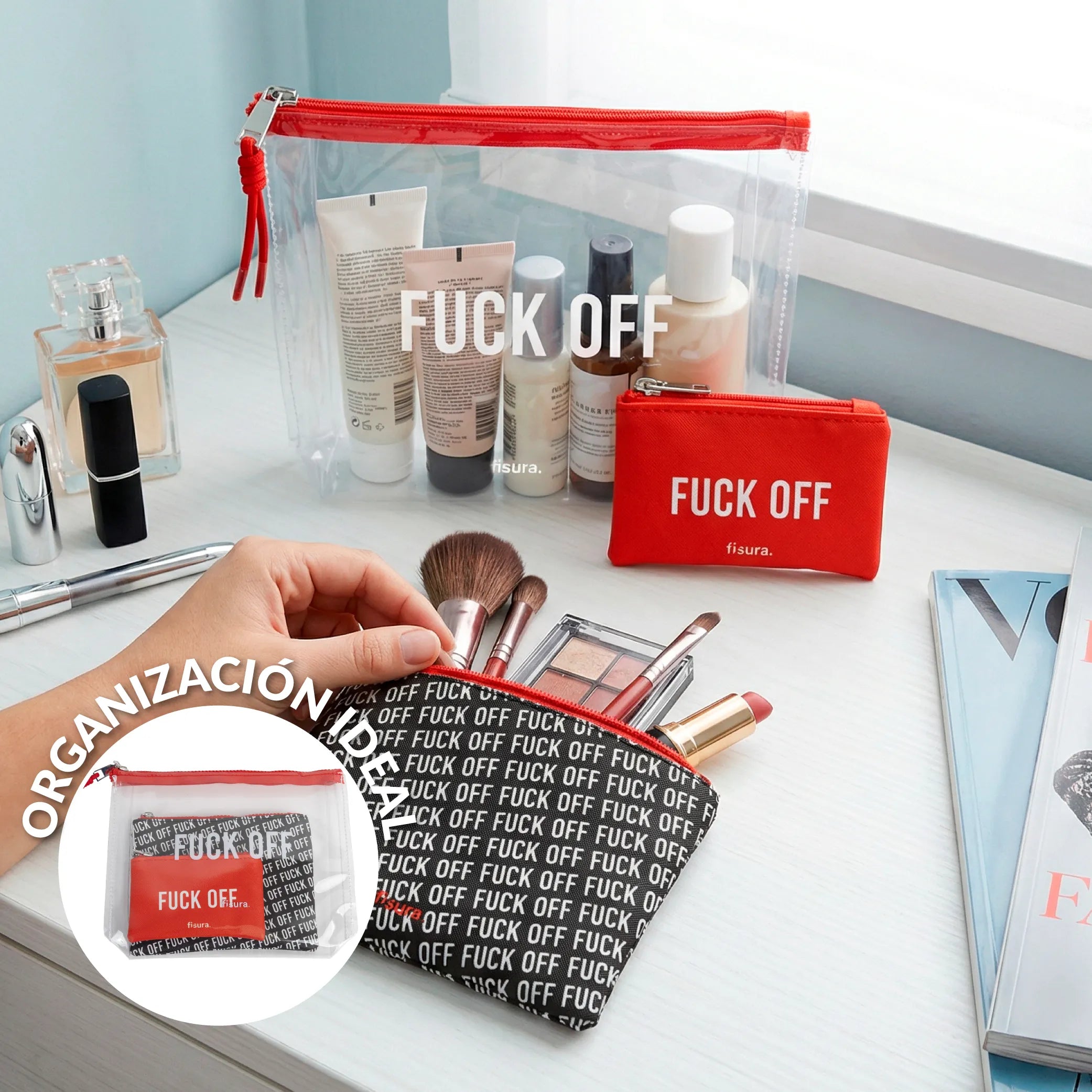 Neceser triple “Fuck off”