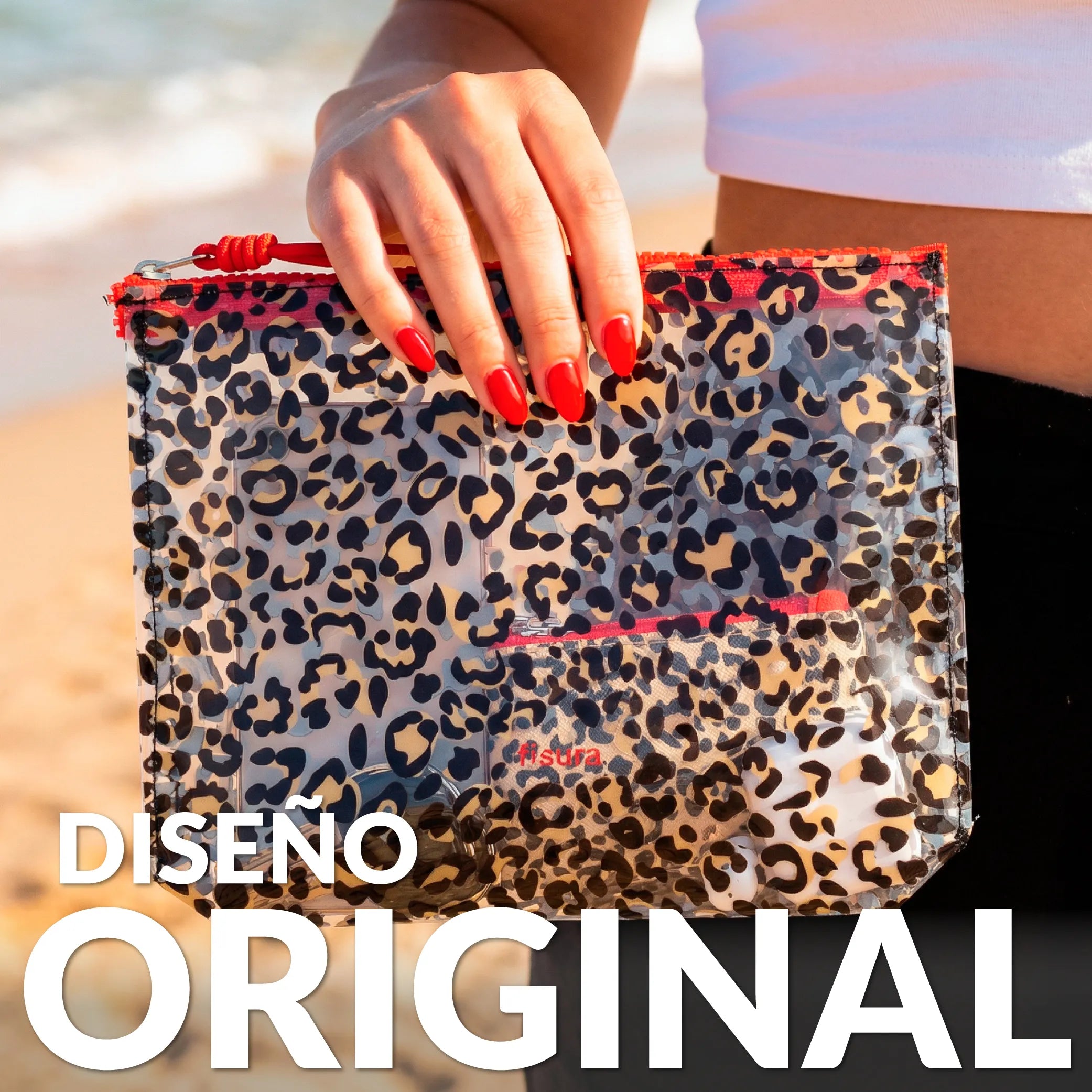 Trousse de toilette triple “Leopardo”