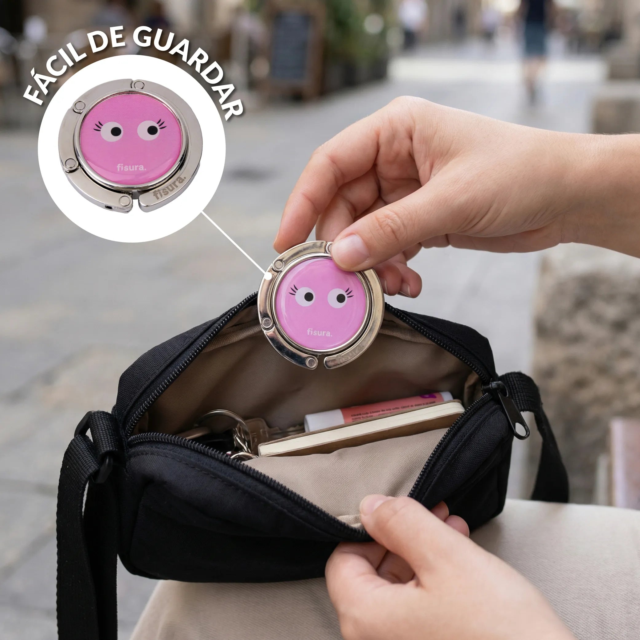 Colgador bolso "Ojos”