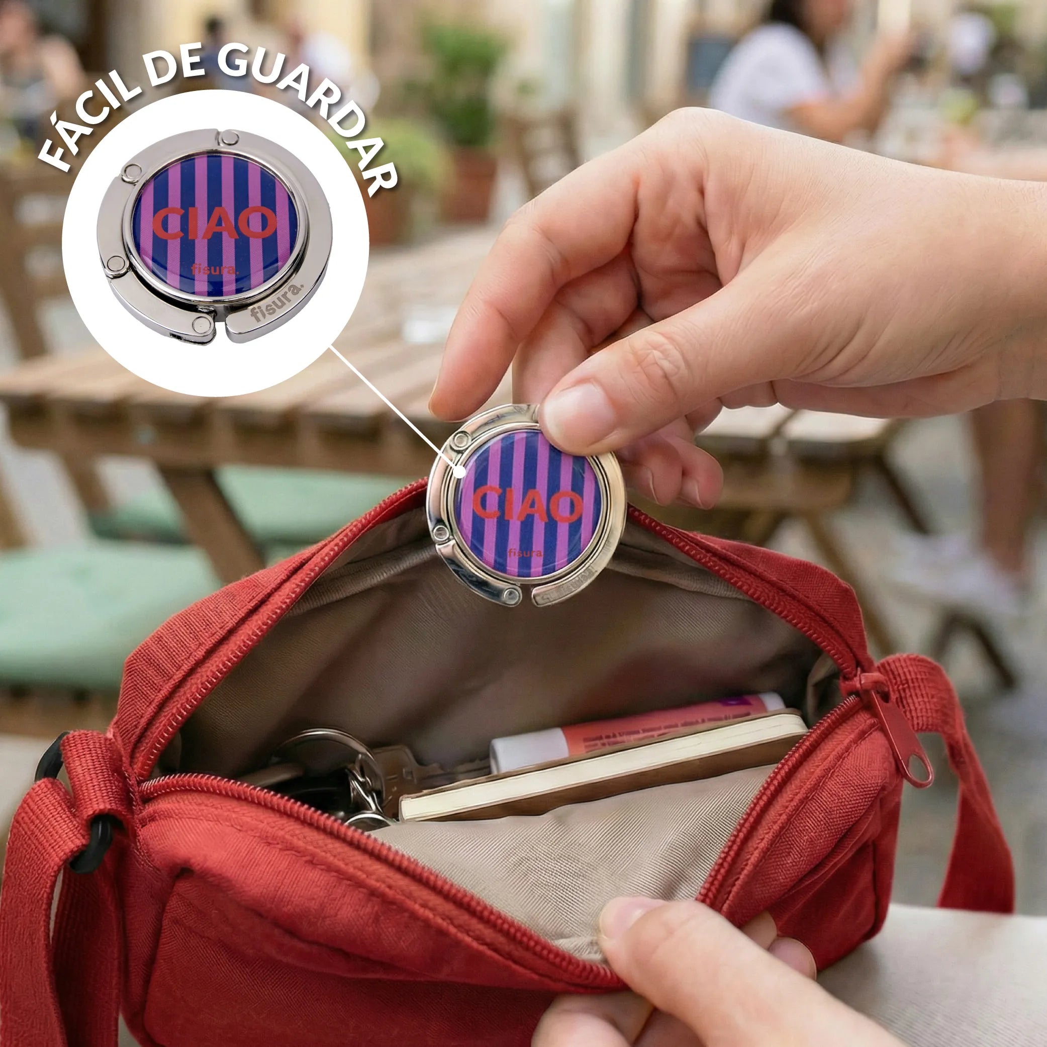 Colgador bolso "Ciao"
